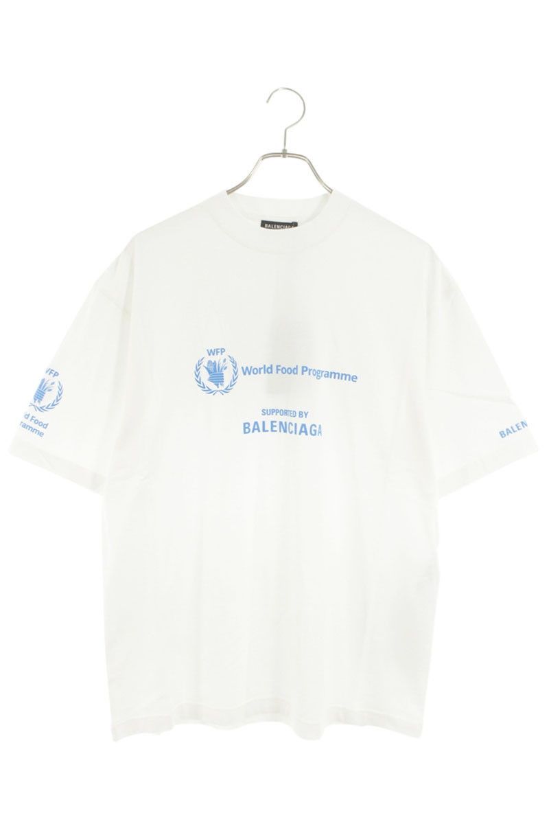 Balenciaga Balenciaga x WFP Logo Print Short Sleeve Tee | Grailed