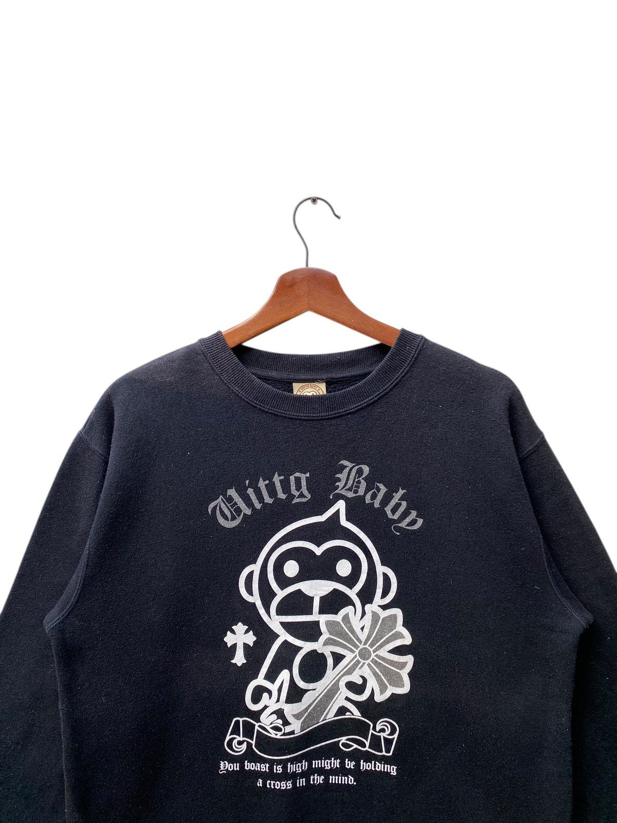 Japanese Brand Japanese Brand Uittg Baby Sweatshirt Cross Pullover Jumper Size US L / EU 52-54 / 3 - 2 Thumbnail
