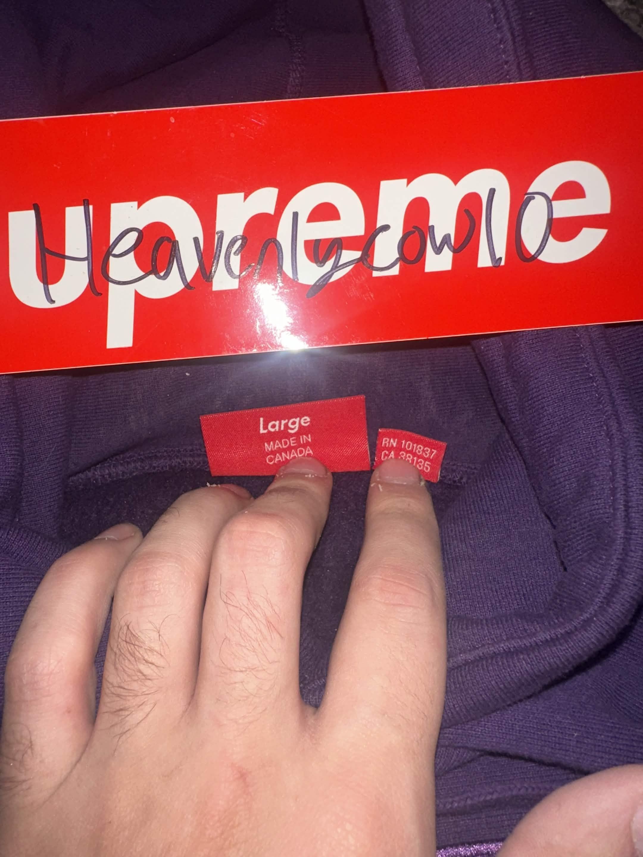 Supreme FW23 Box Logo Sweatshirt Purple L Size US L / EU 52-54 / 3 - 2 Thumbnail
