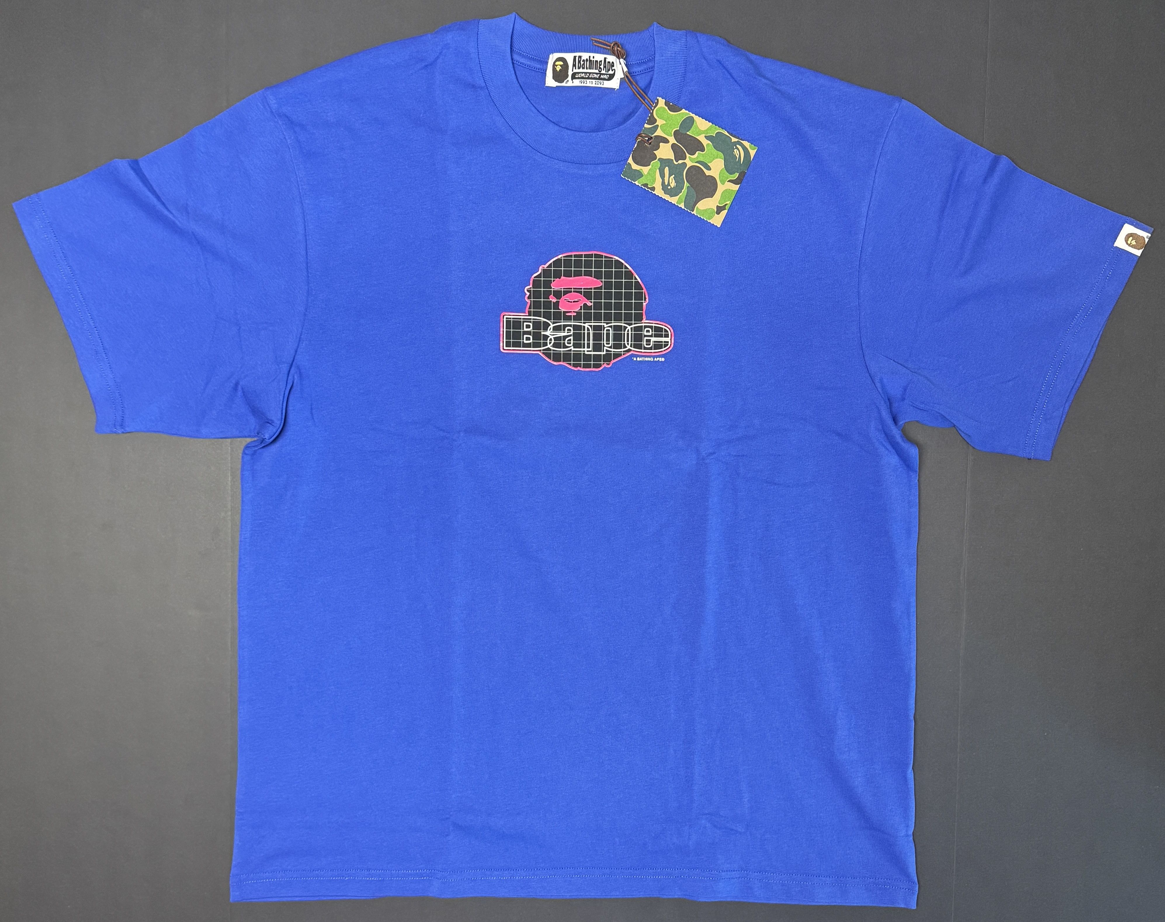 Bape BAPE Ape Head Relaxed Fit Tee Blue Size US M / EU 48-50 / 2 - 1 Thumbnail