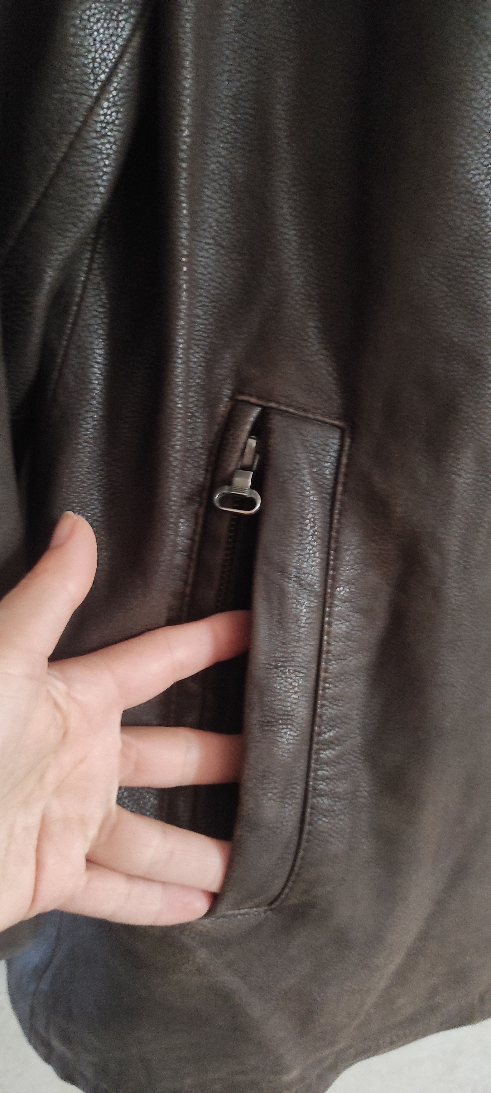 ARMA Arma Full Zip Retro Vintage Motorcycle Leather Jacket Sz 54 Size US L / EU 52-54 / 3 - 3 Thumbnail