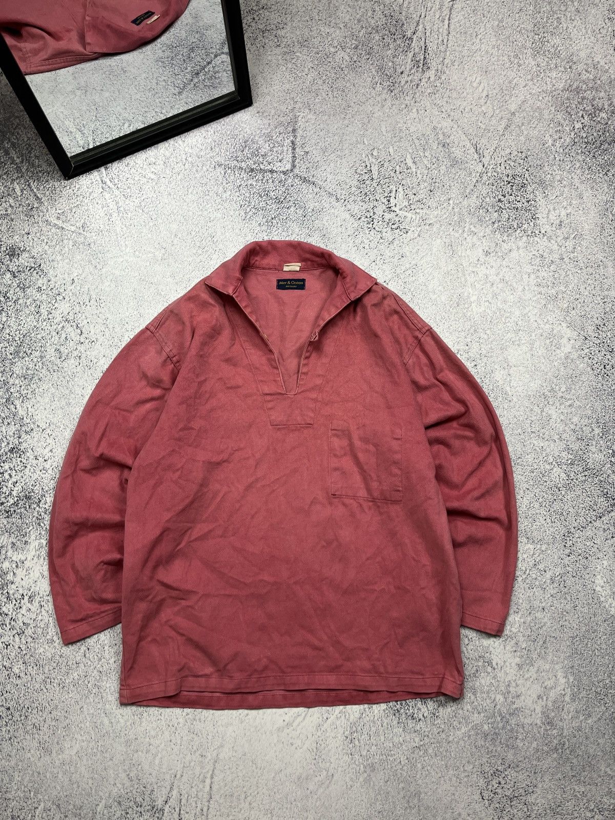 Le Laboureur 1980’s 90’s Vintage French Fisherman Chore Jacket Smock Rare Size US L / EU 52-54 / 3 - 1 Thumbnail