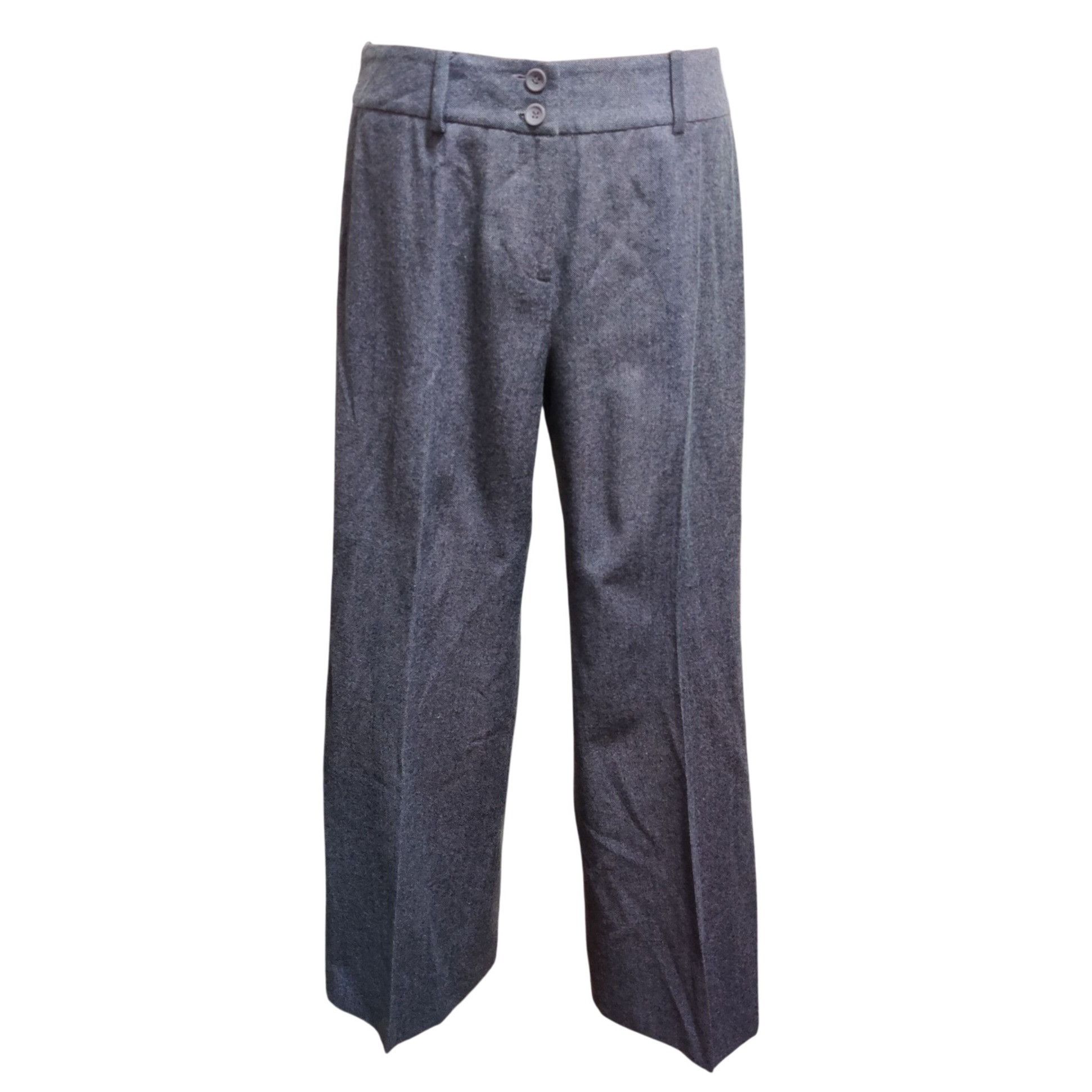 Other Ann Taylor Factory 10P Purple Black Wool Blend Trousers Peti Size 32" / US 10 / IT 46 - 1 Thumbnail
