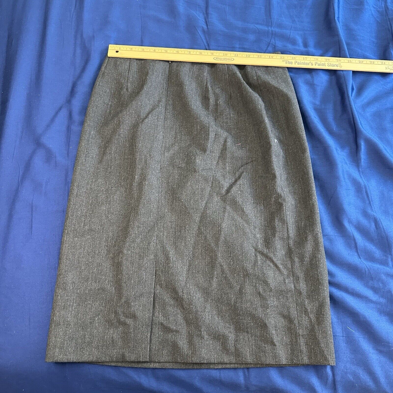 Pendleton Pendleton Charcoal Pencil Midi Skirt 100% Virgin Wool Size 6 Size 28" / US 6 / IT 42 - 2 Thumbnail