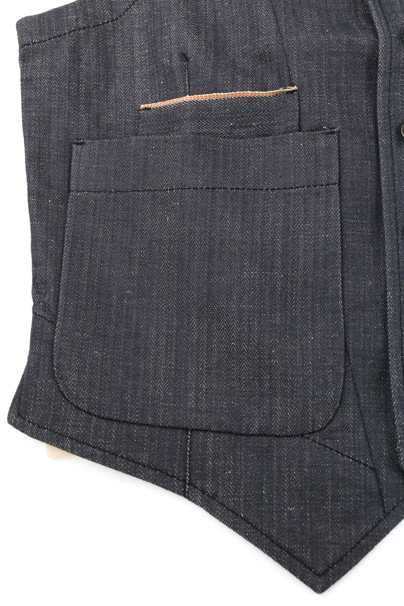 Nudie Jeans EINO BROKEN SELVAGE XS Patch Pockets Blue Vest 80727 Size US XS / EU 42 / 0 - 5 Thumbnail
