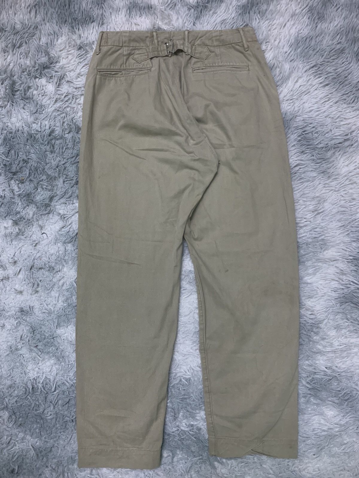 Kapital 90s KAPITAL BUCKLE BACK CHINO PANT RARE DESIGN Size US 30 / EU 46 - 2 Thumbnail