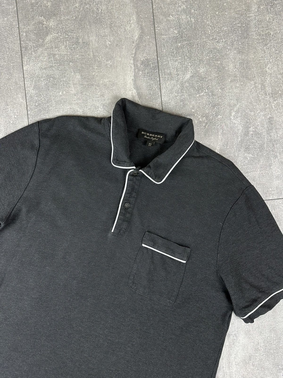 Burberry Burberry Black Label Mens Luxury Polo T-Shirt Size US XL / EU 56 / 4 - 7 Thumbnail