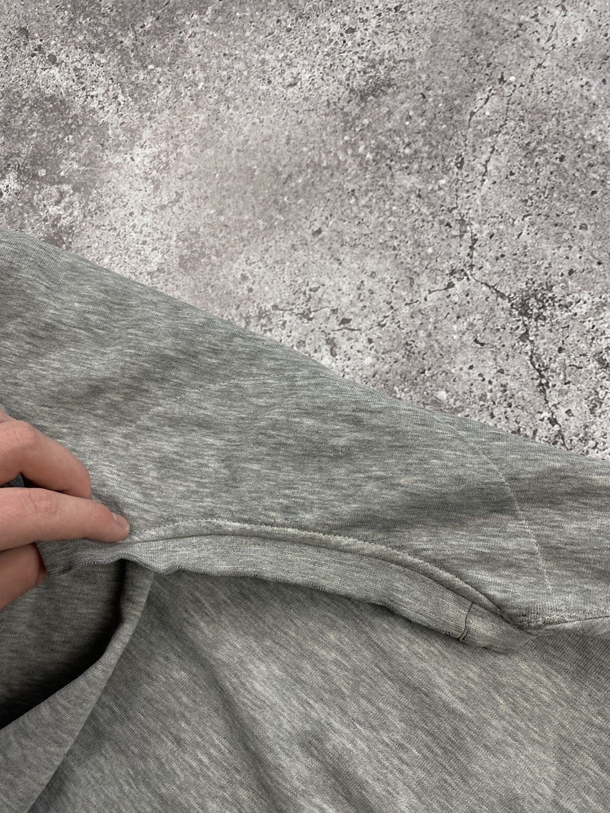Nike × Vintage Vintage Nike Y2K baggy distressed boxy sweatshirt light grey Size US L / EU 52-54 / 3 - 11 Thumbnail