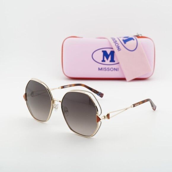 Missoni Missoni MIS 0075/S 0Y3R HA Sunglasses Gold/Ivory Geometric Size ONE SIZE - 10 Thumbnail