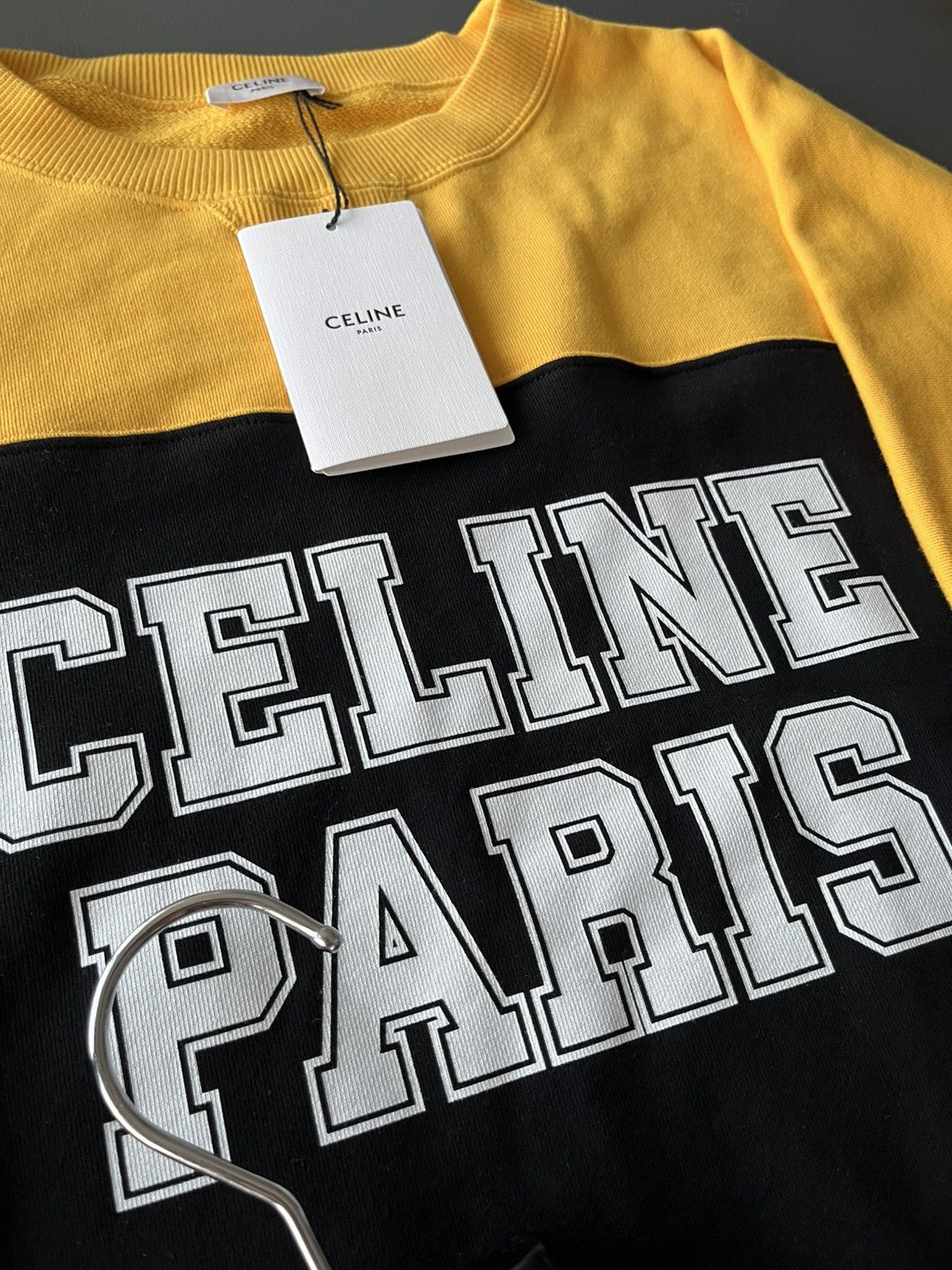 Celine × Hedi Slimane Super Runway Celine By Hedi Logo Sweatshirt Brand New Size US XL / EU 56 / 4 - 13 Thumbnail