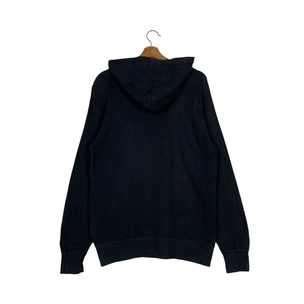Champion CHAMPION Black Plain Pullover Hoodies Sweatshirt #1434-C65 Size US XL / EU 56 / 4 - 10 Thumbnail