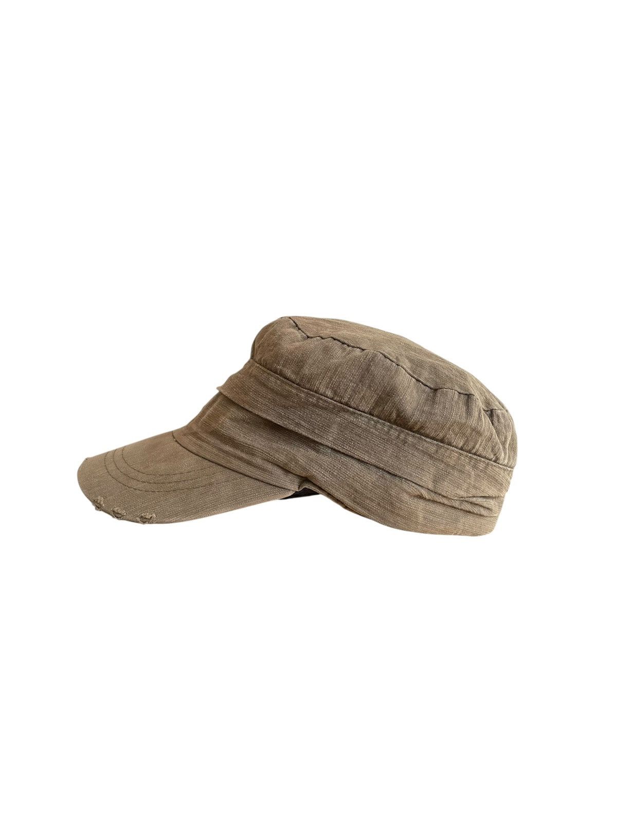 14th Addiction 2000s Mud Wash Grunge Gothic Cadet Hat Numbernine style Size ONE SIZE - 4 Thumbnail