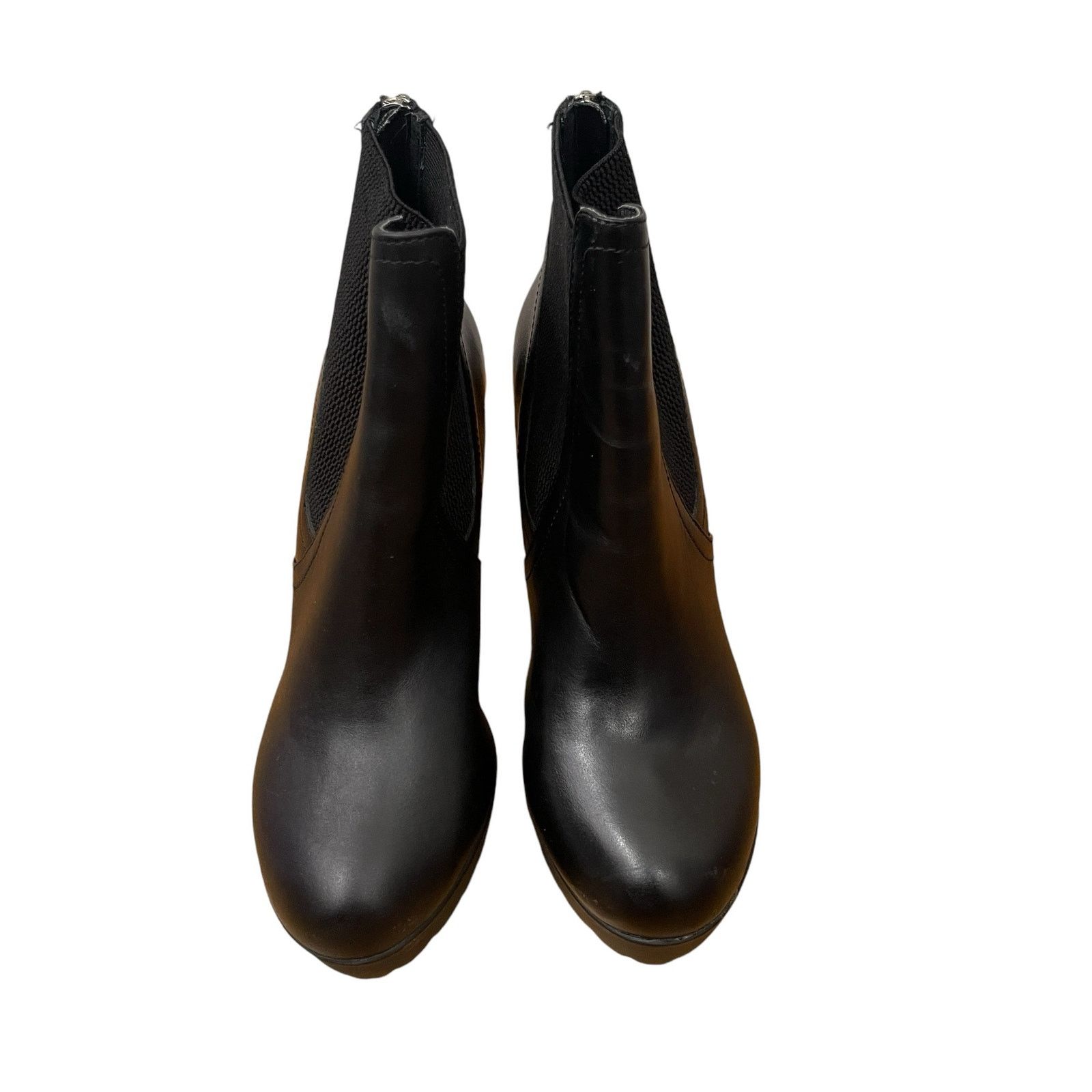 Steve Madden Steve Madden Amandaa Black Leather Ankle Bootie Size 8.5 Size US 8.5 / IT 38.5 - 4 Thumbnail