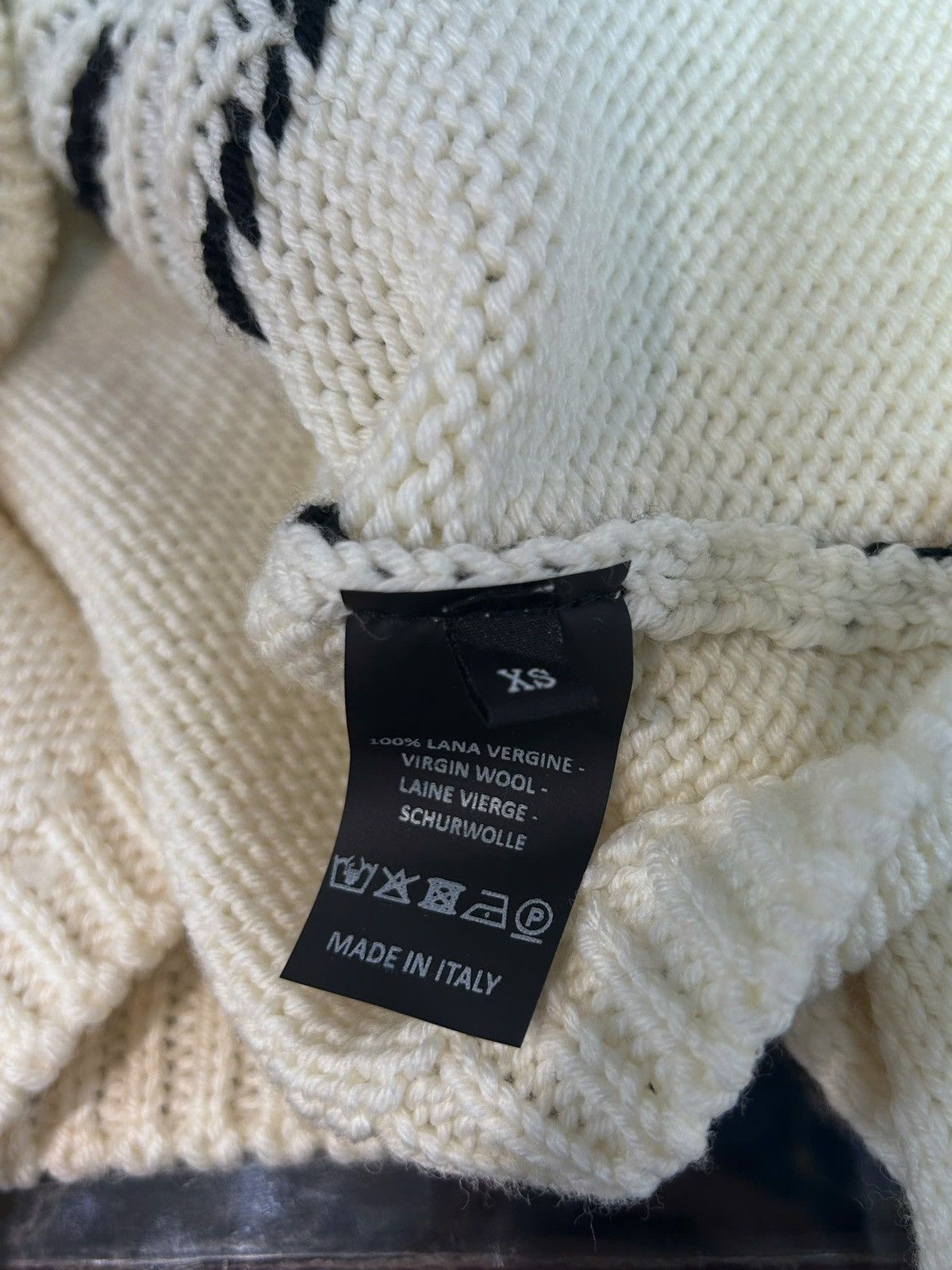 Raf Simons Raf Simons Oversize Smiley Virgin Wool Knit Sweater Size US XS / EU 42 / 0 - 4 Thumbnail