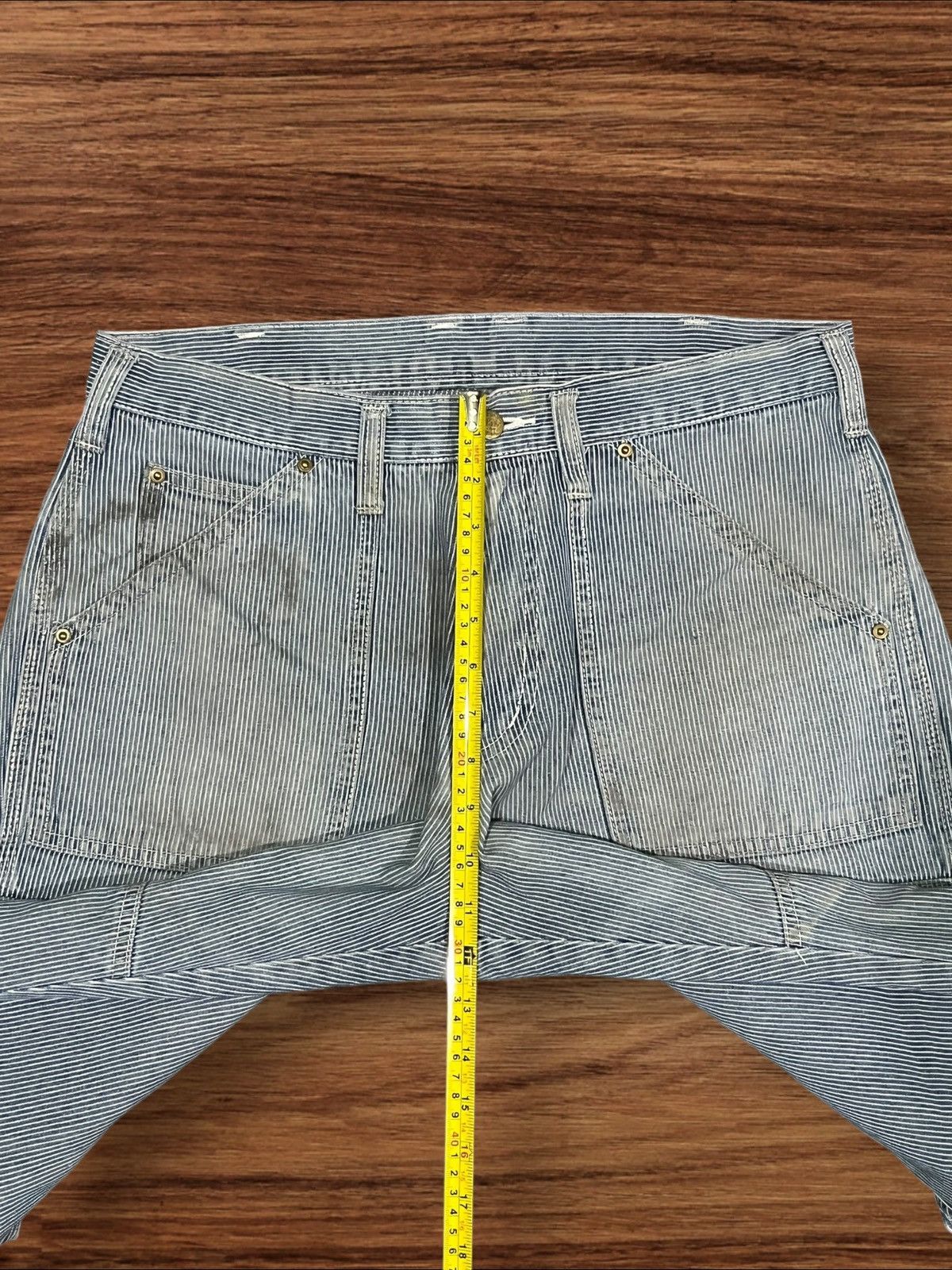Carhartt × Vintage Vintage Dogman Wabash Carpenter Cargo Rusty Blue Wash Pants Size US 32 / EU 48 - 14 Thumbnail