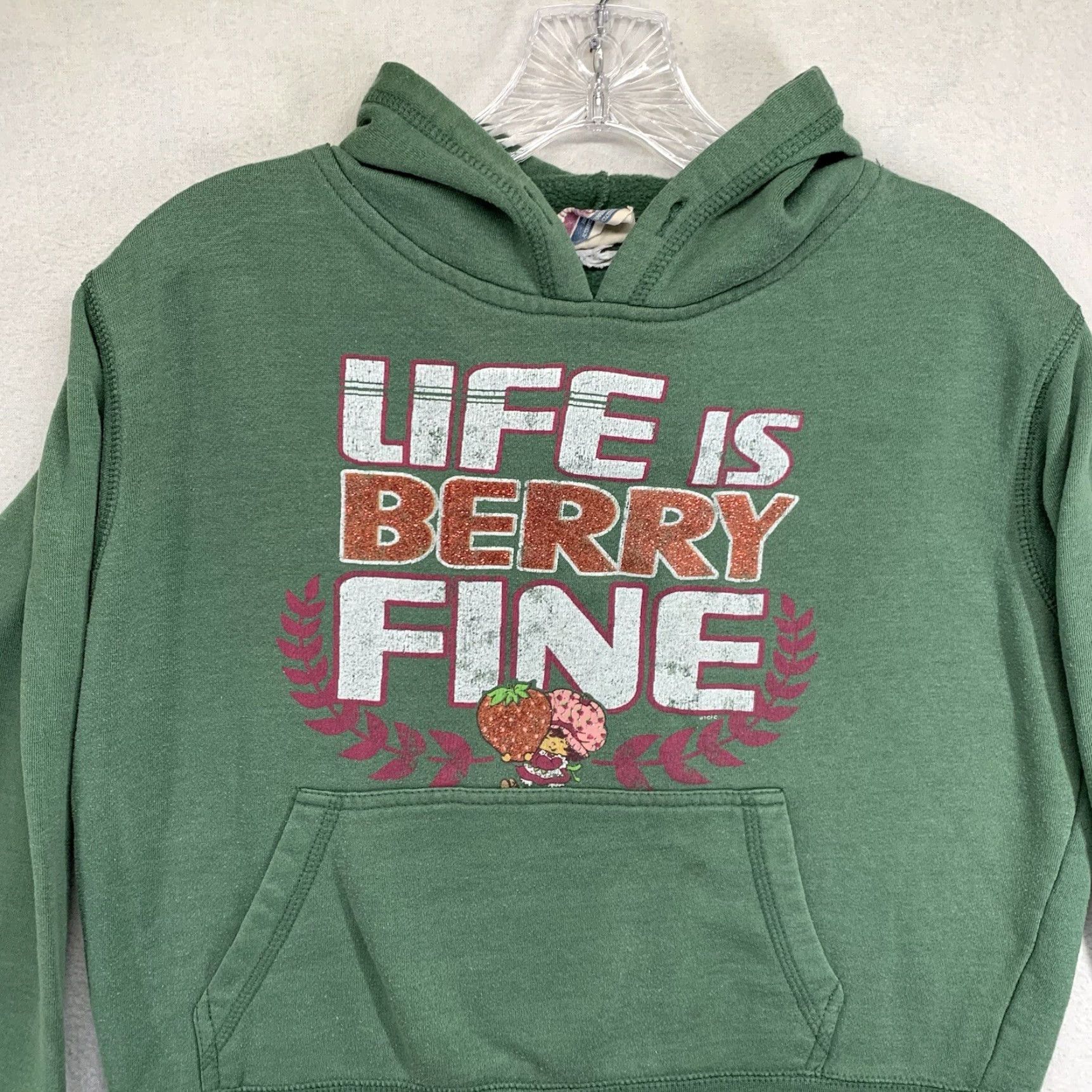 Vintage VINTAGE Strawberry Shortcake Hoodie Pullover Women's Medium Green 90s Cartoon Activewear Size M / US 6-8 / IT 42-44 - 7 Thumbnail