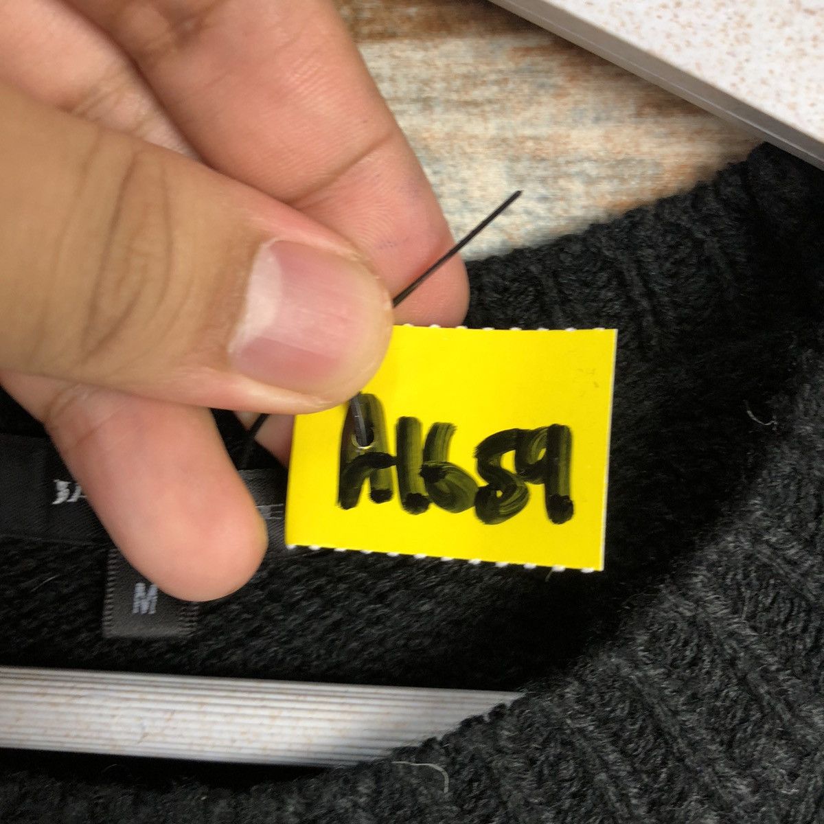 Homespun Knitwear × JACKROSE Jack Rose Black White Knitwear #A1659 Size US M / EU 48-50 / 2 - 10 Thumbnail