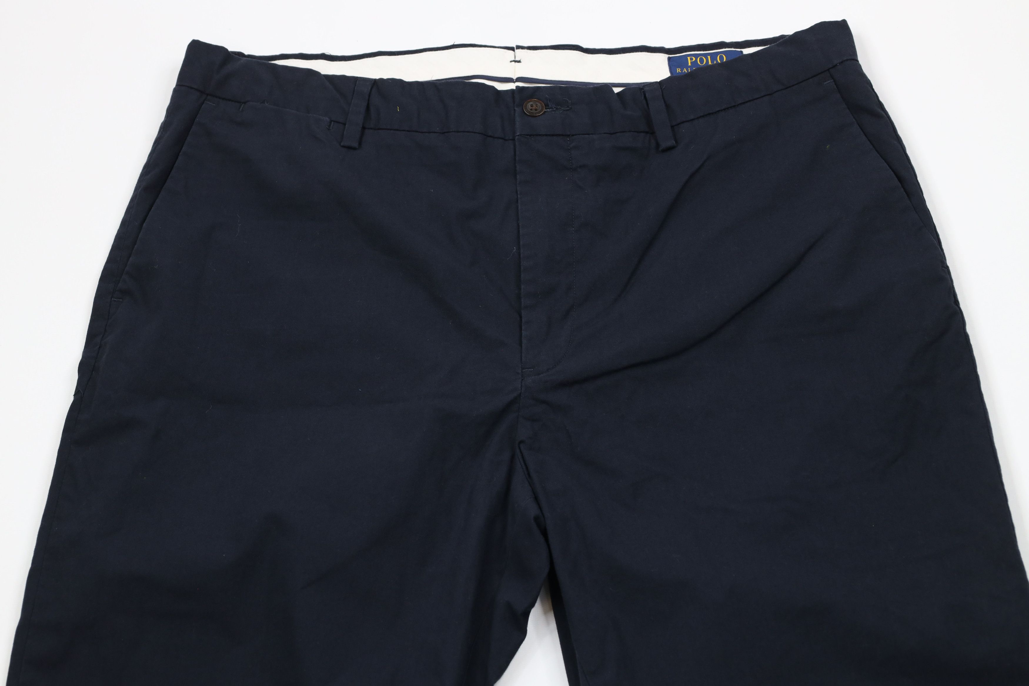 Ralph Lauren × Vintage Vintage Y2K Ralph Lauren Wide Leg Stretch Chino Pants Blue Size US 36 / EU 52 - 2 Thumbnail
