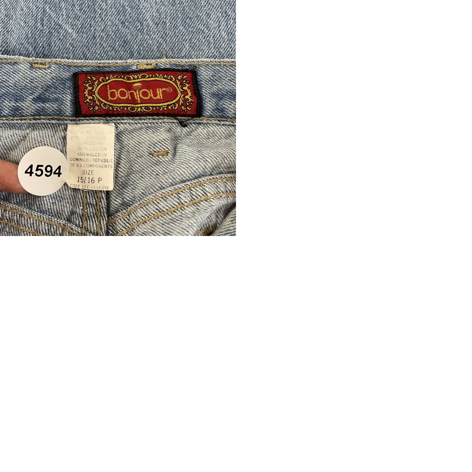 Vintage VINTAGE BonJour Jeans 80s Denim Women Petite High Waisted Tapered Leg 29 30 12P 27 Inseam Blue Size 34" / US 12 / IT 48 - 9 Thumbnail