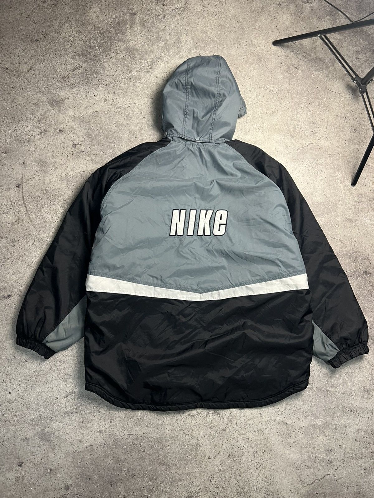 Nike Vintage Nike Puffer Jacket Big Logo 90s Very Rare Size US XL / EU 56 / 4 - 2 Thumbnail