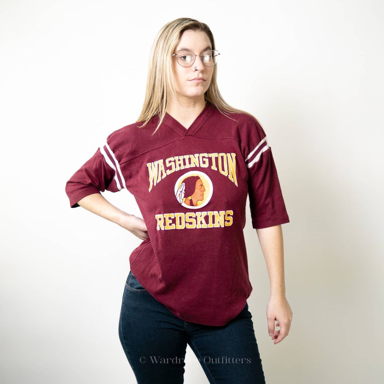 NFL Classic Vintage 90s Washington Football Jersey Tee - NFL Size L / US 10 / IT 46 - 1 Thumbnail