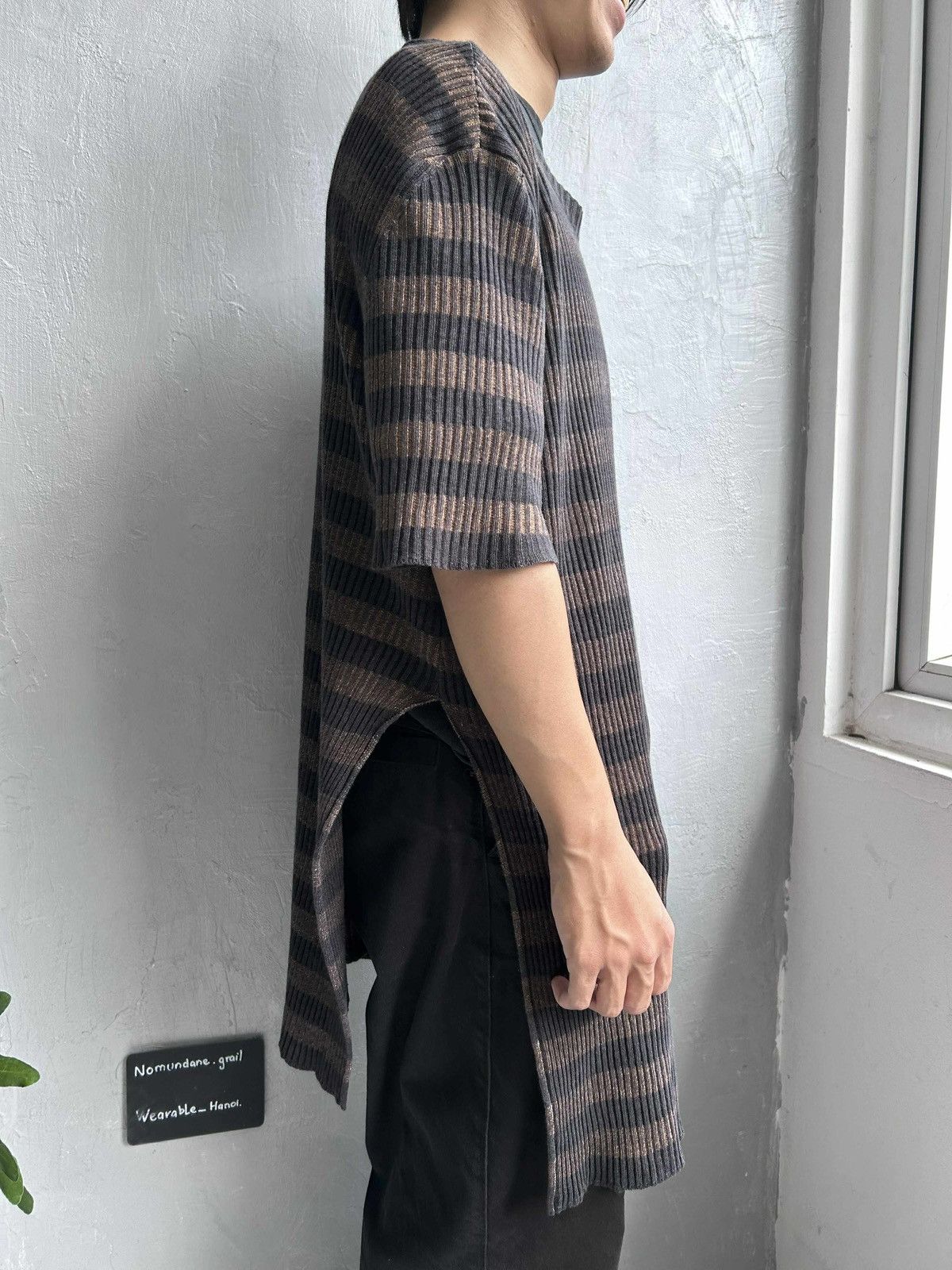 Loewe Loewe Side Slit Linen Striped Knit Size US M / EU 48-50 / 2 - 6 Thumbnail