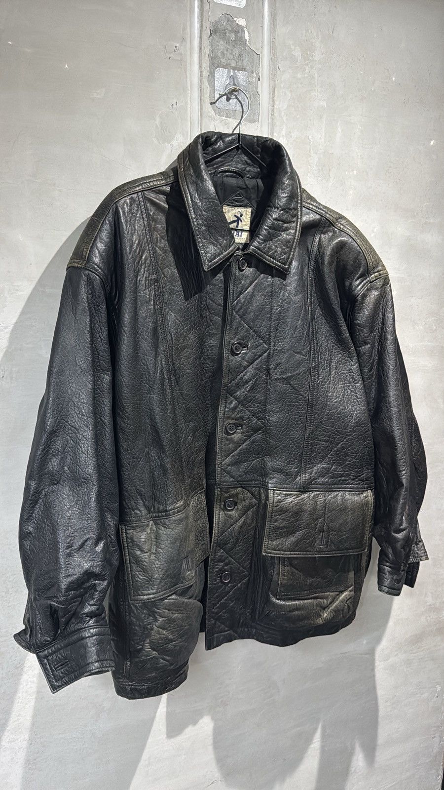 Hai Sporting Gear VINTAGE 80s HAI SPORTING GEAR ISSEY MIYAKE LEATHER JACKET Size US L / EU 52-54 / 3 - 6 Thumbnail