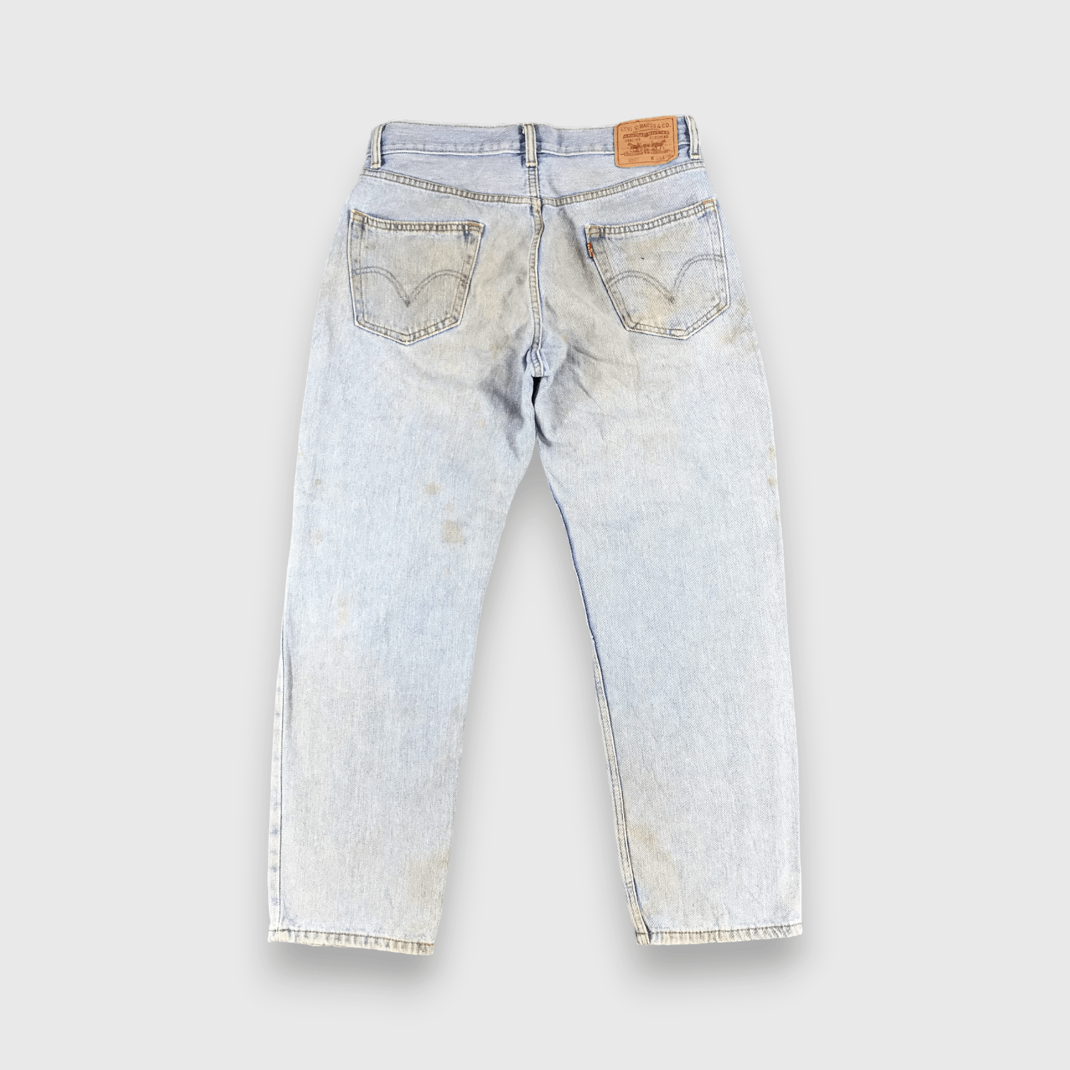 Levi's Dirty Vintage Levis Jeans Lot 550 Light Wash Denim-J952 Size US 33 - 2 Thumbnail