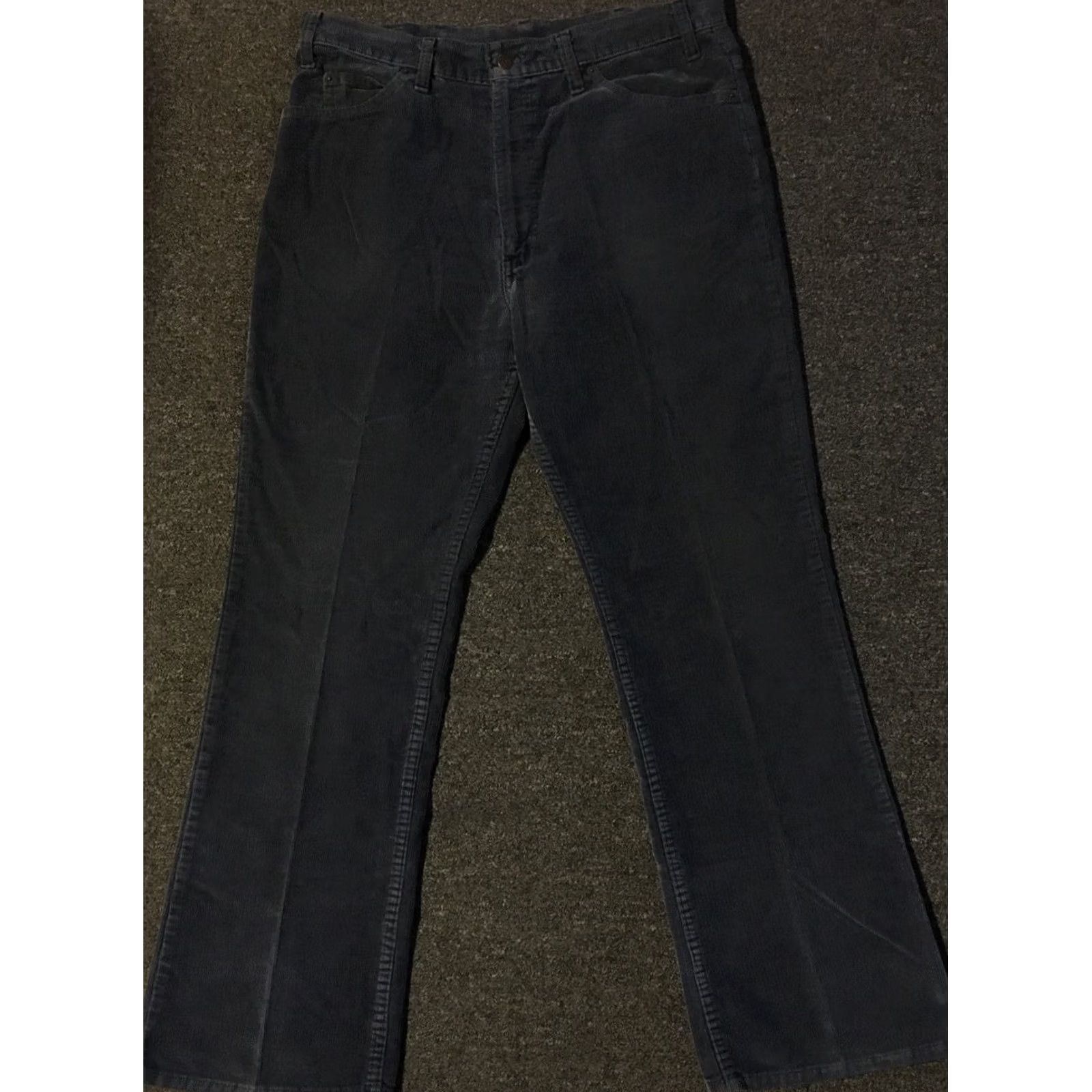 Levi's Levi's 500 Series Jeans Corduroy 70s White Tab Talon Zipper 34/31 in Navy Blue USA Mens Biker Grunge Punk Retro 80s 90s Fashion Size US 34 / EU 50 - 2 Thumbnail