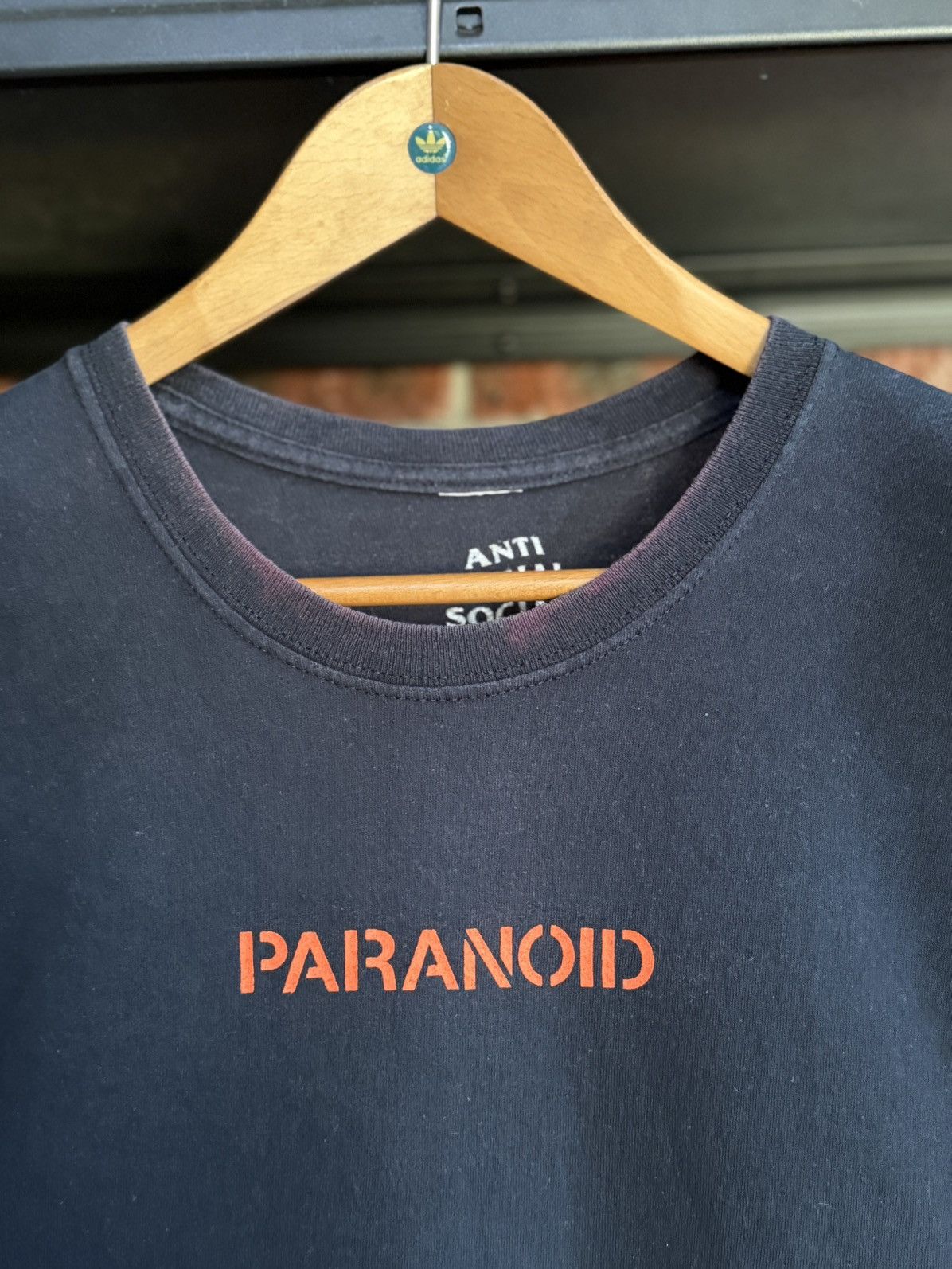 Anti Social Social Club × Undefeated × Vintage Anti Social Social Club X undefeated Paranoid Sun Faded Tee Size US XL / EU 56 / 4 - 6 Thumbnail