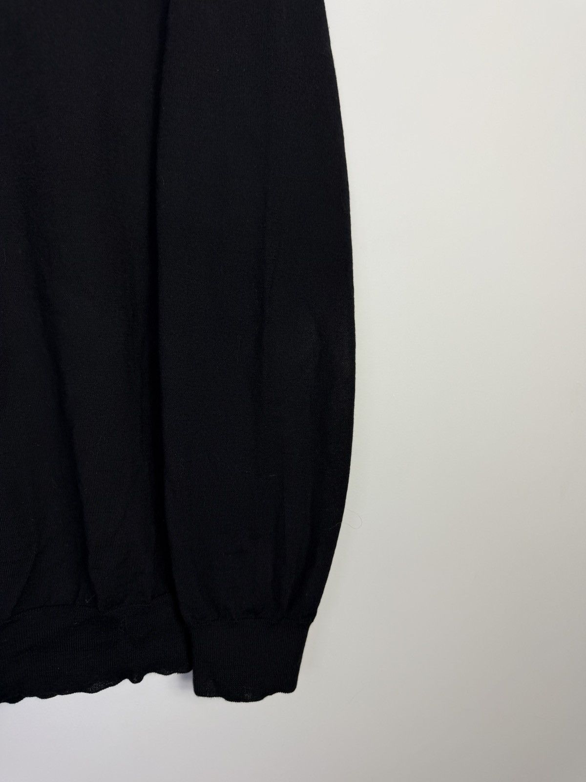 Lanvin Lanvin 100% Extrafine Wool Turtleneck Sweater Black Jeanne Size L / US 10 / IT 46 - 7 Thumbnail