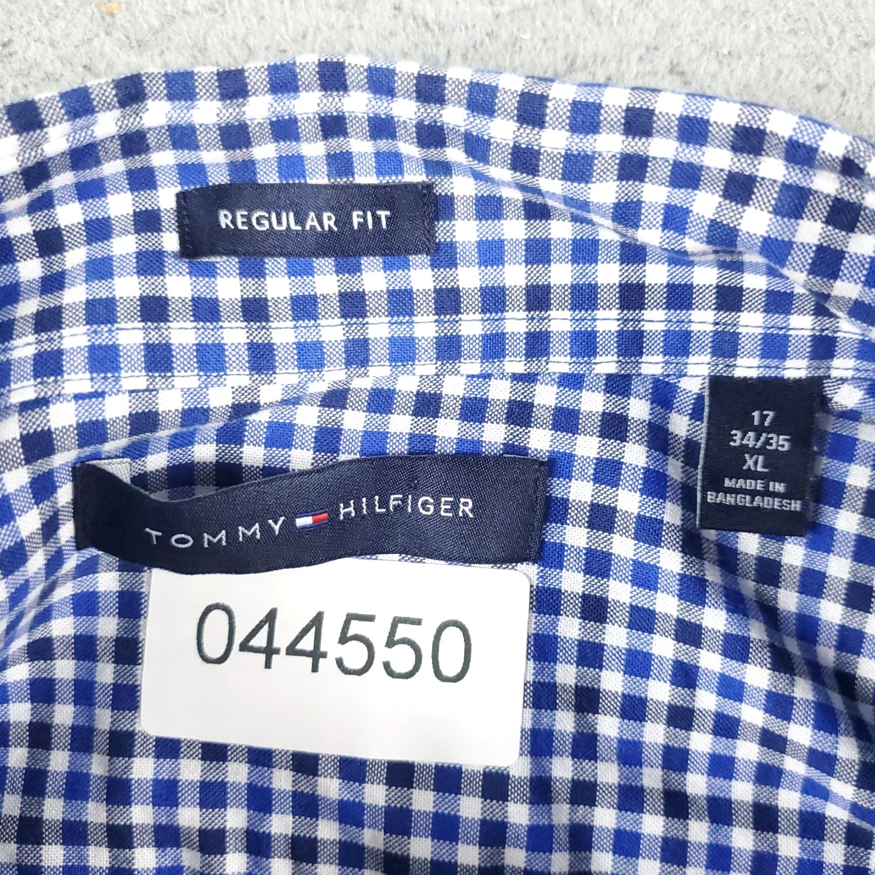 Tommy Hilfiger Tommy Hilfiger Shirt Mens XL Blue Check Casual Button Up Long Sleeve Size US XL / EU 56 / 4 - 6 Thumbnail