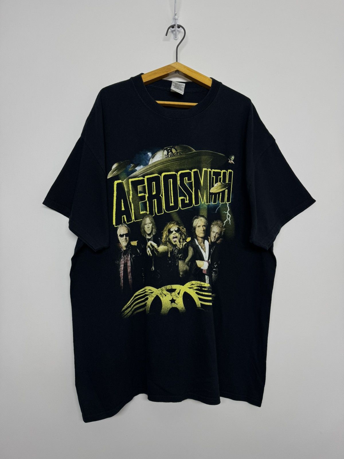 Gildan Aerosmith The Global Warming Tour 2014 T Shirt Size US XL / EU 56 / 4 - 7 Thumbnail