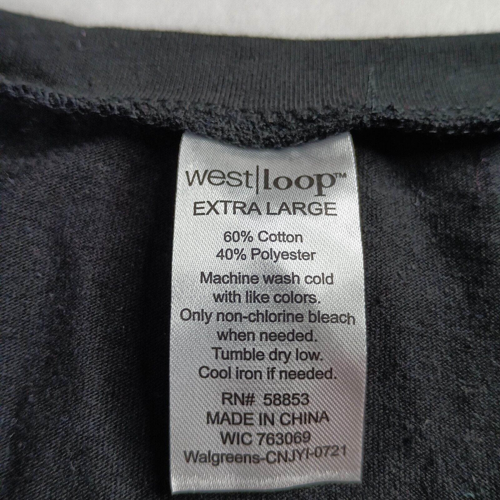 Other West Loop T-Shirt Womens XL XLarge Black V-Neck Short Sleeve Size XL / US 12-14 / IT 48-50 - 3 Thumbnail