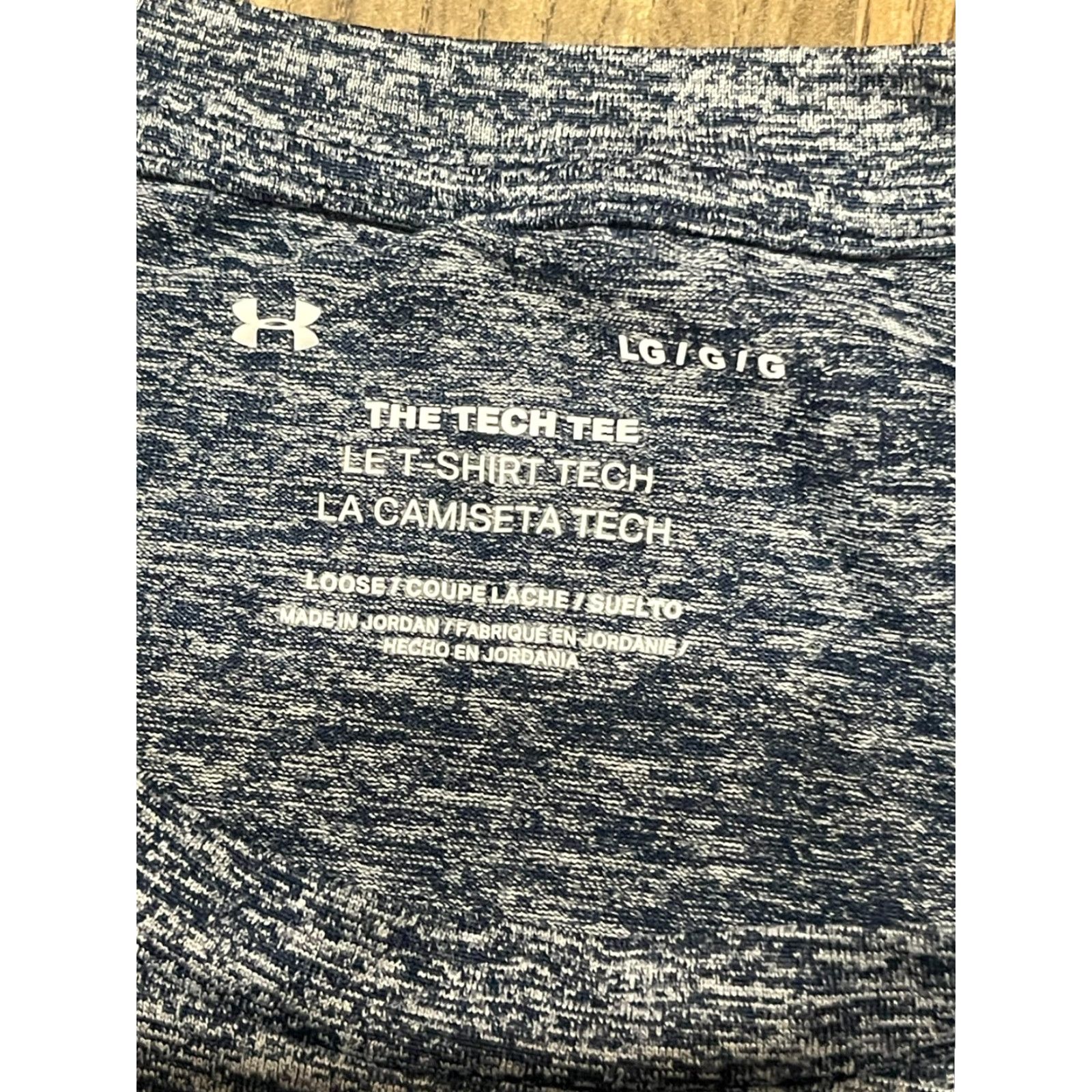 Under Armour Under armour Shirt Men's Large Blue Logo The Tech Tee Shirt Mens Large Blue Logo Size US L / EU 52-54 / 3 - 6 Thumbnail