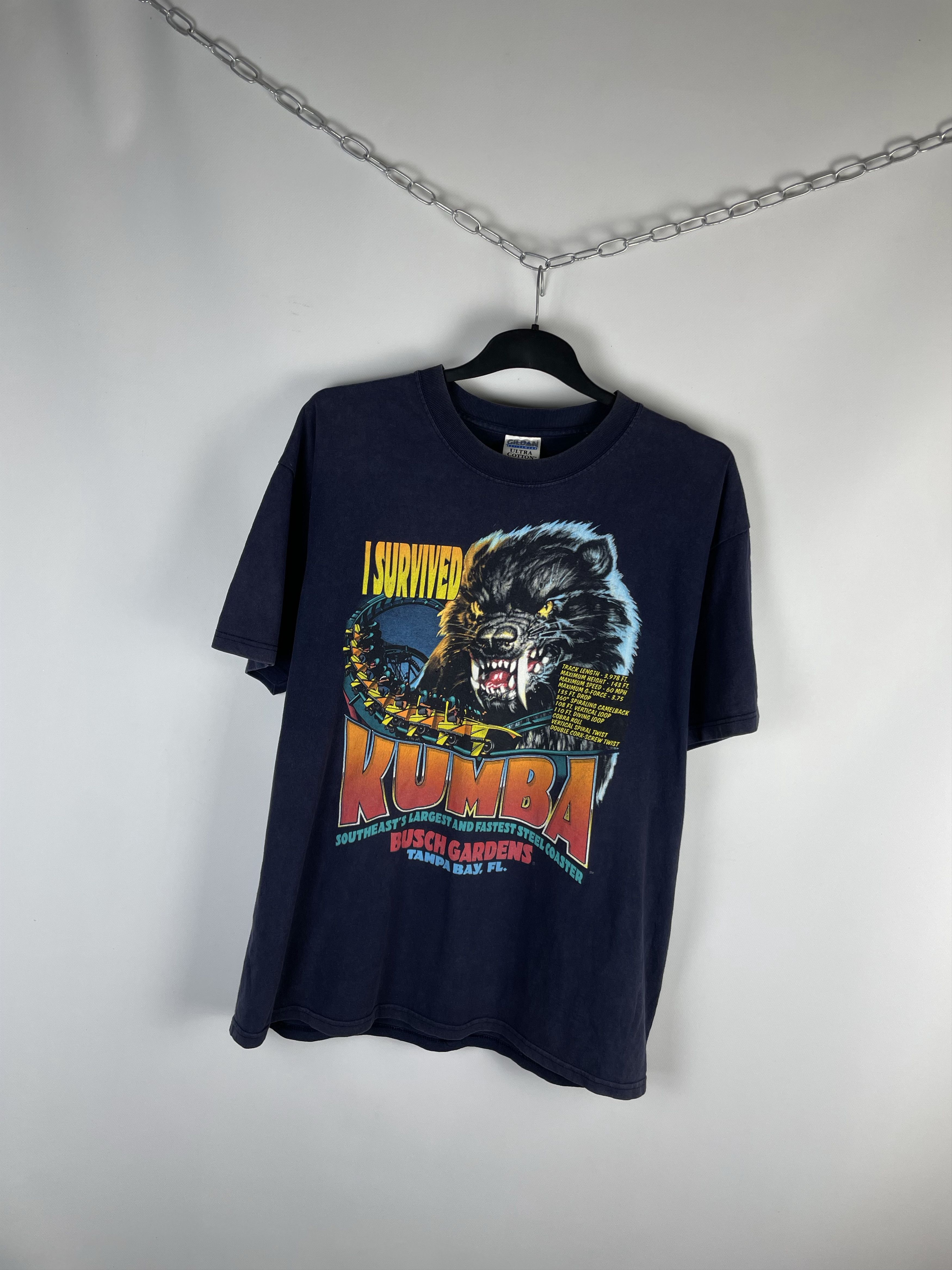 Other Vintage 90s Kumba Busch Gardens Tee Shirt Size US L / EU 52-54 / 3 - 2 Thumbnail