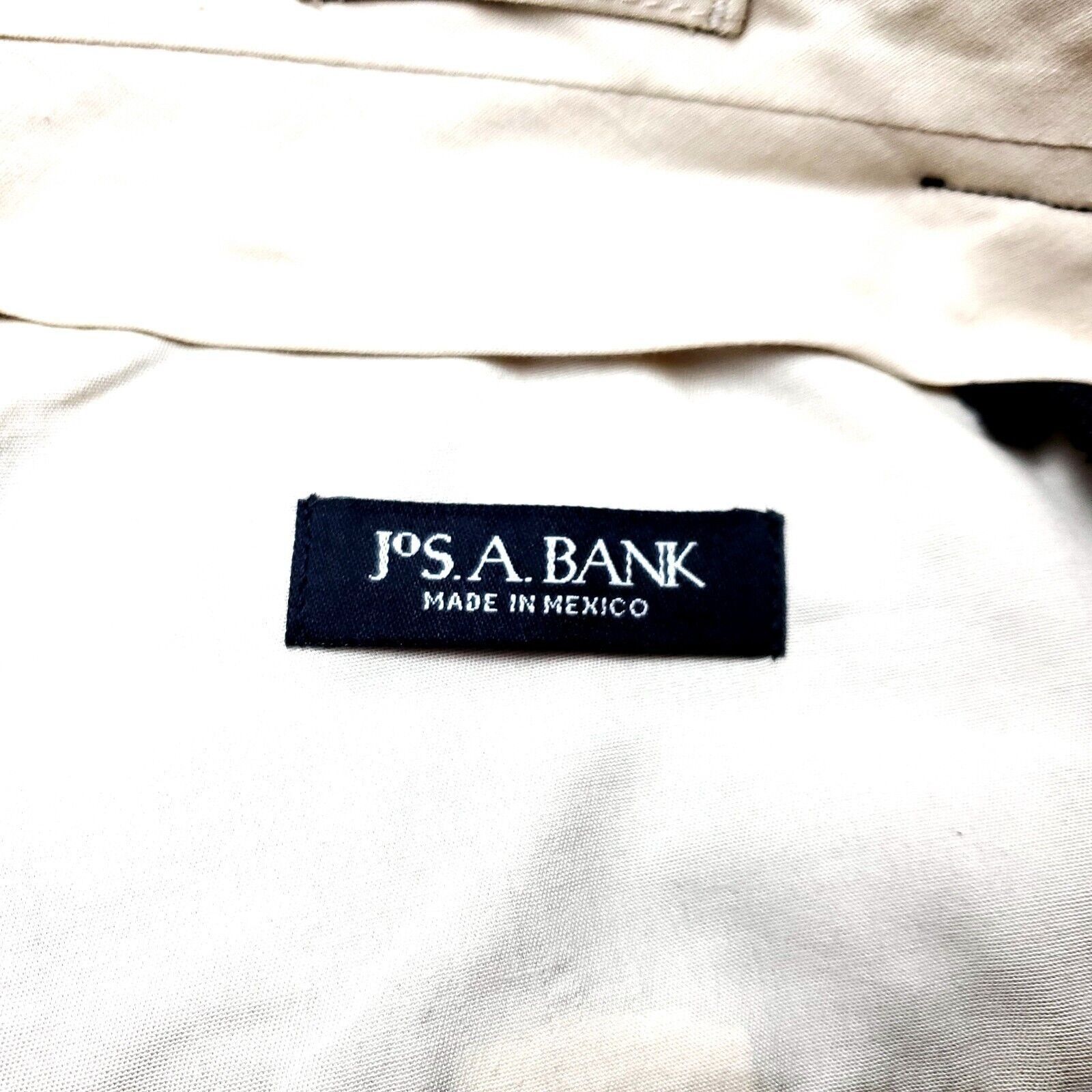 Jos. A. Bank Jos A Bank Wool Dress Pants 32/27 Black Micro Check Pleated Size 34S - 3 Thumbnail