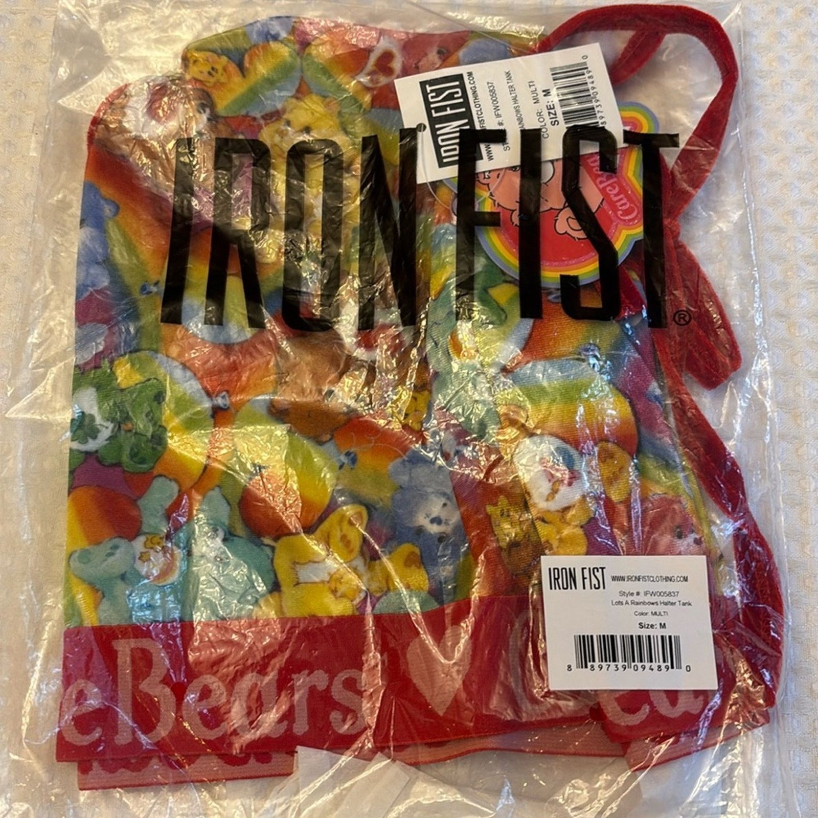 Iron Fist Iron Fist Care Bears Lots A Rainbows Velvet Halter Tank Crop Size M / US 6-8 / IT 42-44 - 3 Thumbnail
