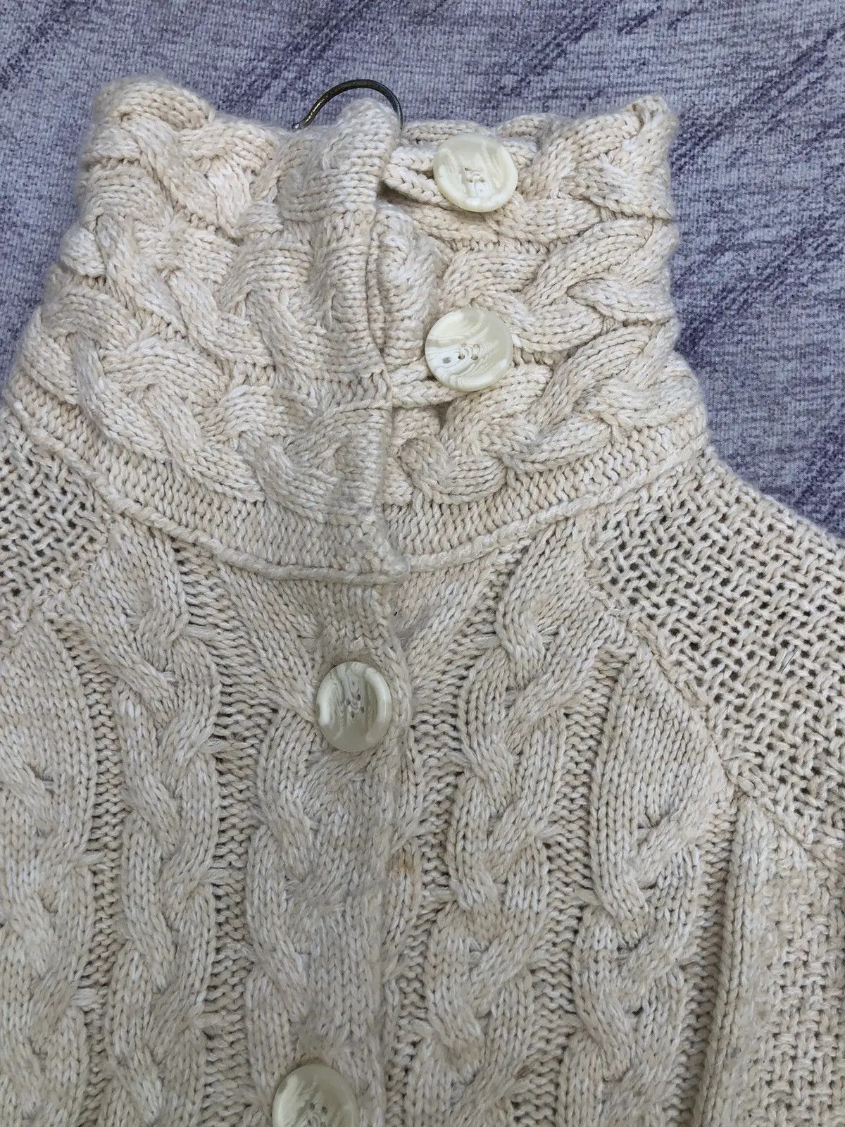 Aran Isles Knitwear × Designer Cardigan Plain Design Luxury Pattern With Pocket Size US M / EU 48-50 / 2 - 7 Thumbnail