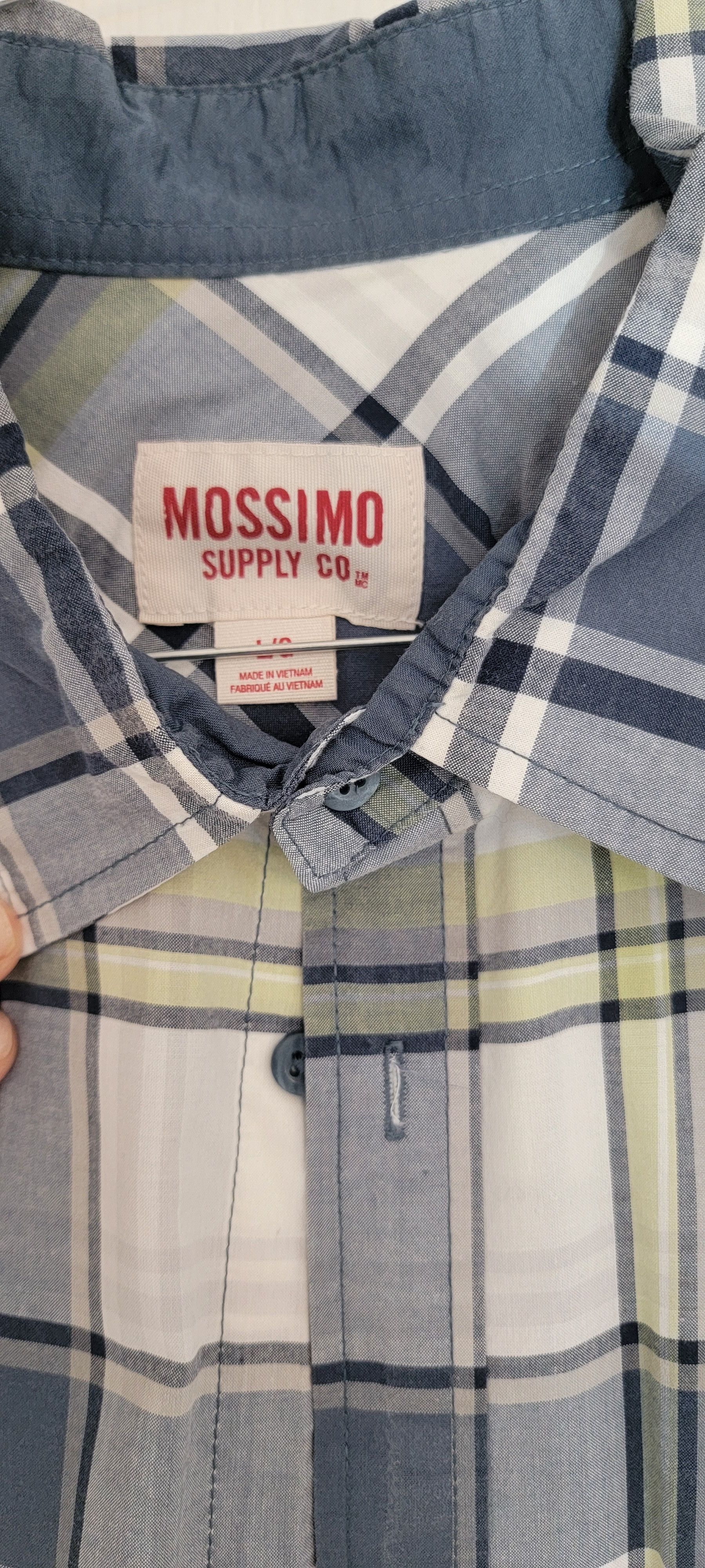 Mossimo Blue plaid shirt Size US L / EU 52-54 / 3 - 3 Thumbnail