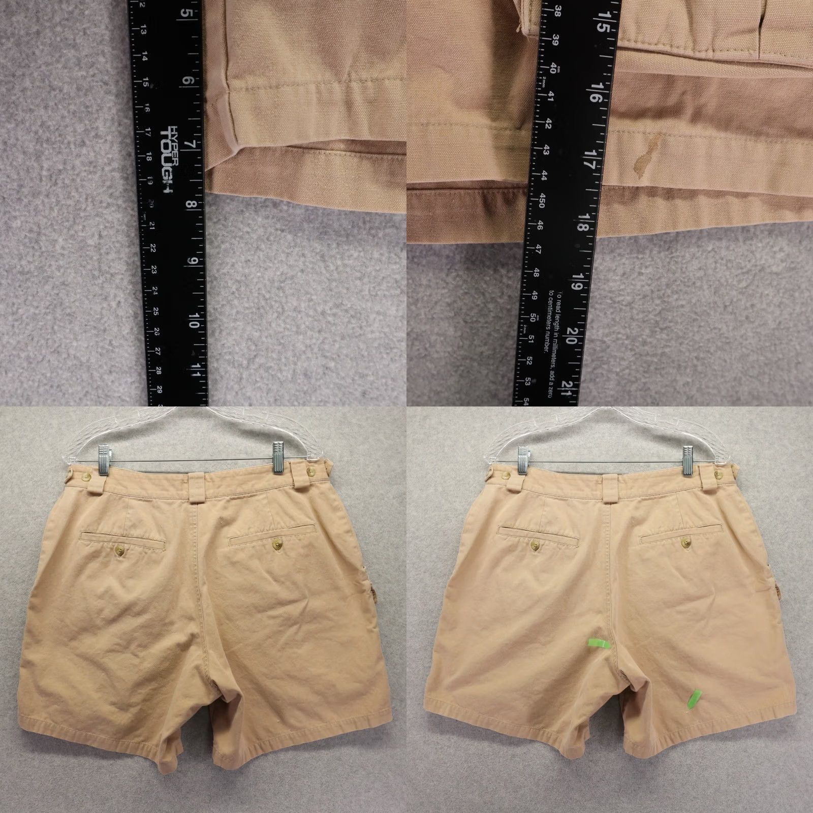 Vintage Columbia Shorts Mens 36 Cargo Pocket Safari Outdoor Hiking Camp Cotton Tan Khaki Size US 36 / EU 52 - 8 Thumbnail