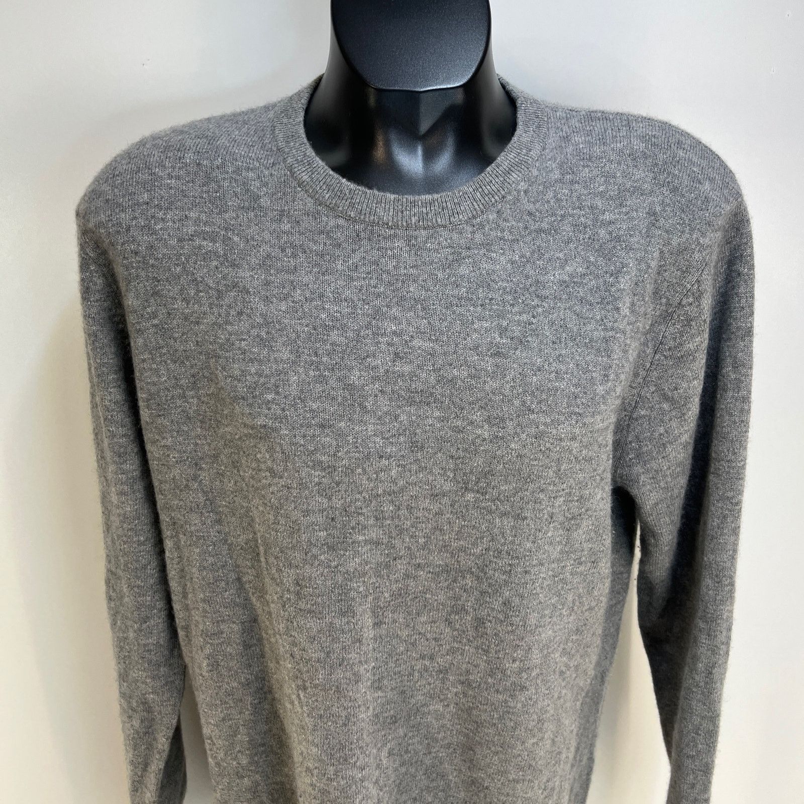 Autumn Cashmere Autumn Cashmere Gray Crewneck Sweater Pullover Long Sleeves Size US XL / EU 56 / 4 - 2 Thumbnail