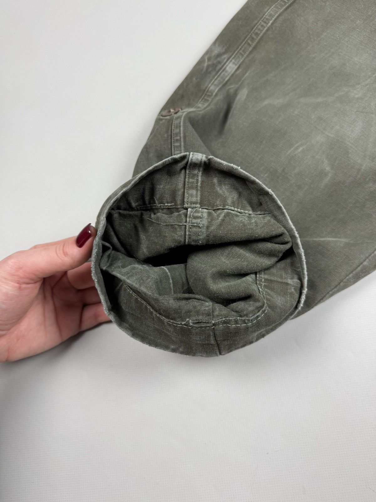Vintage 950s Belgian Army A.M. Seynaeve Cargo Trousers Pants Size US 30 / EU 46 - 11 Thumbnail