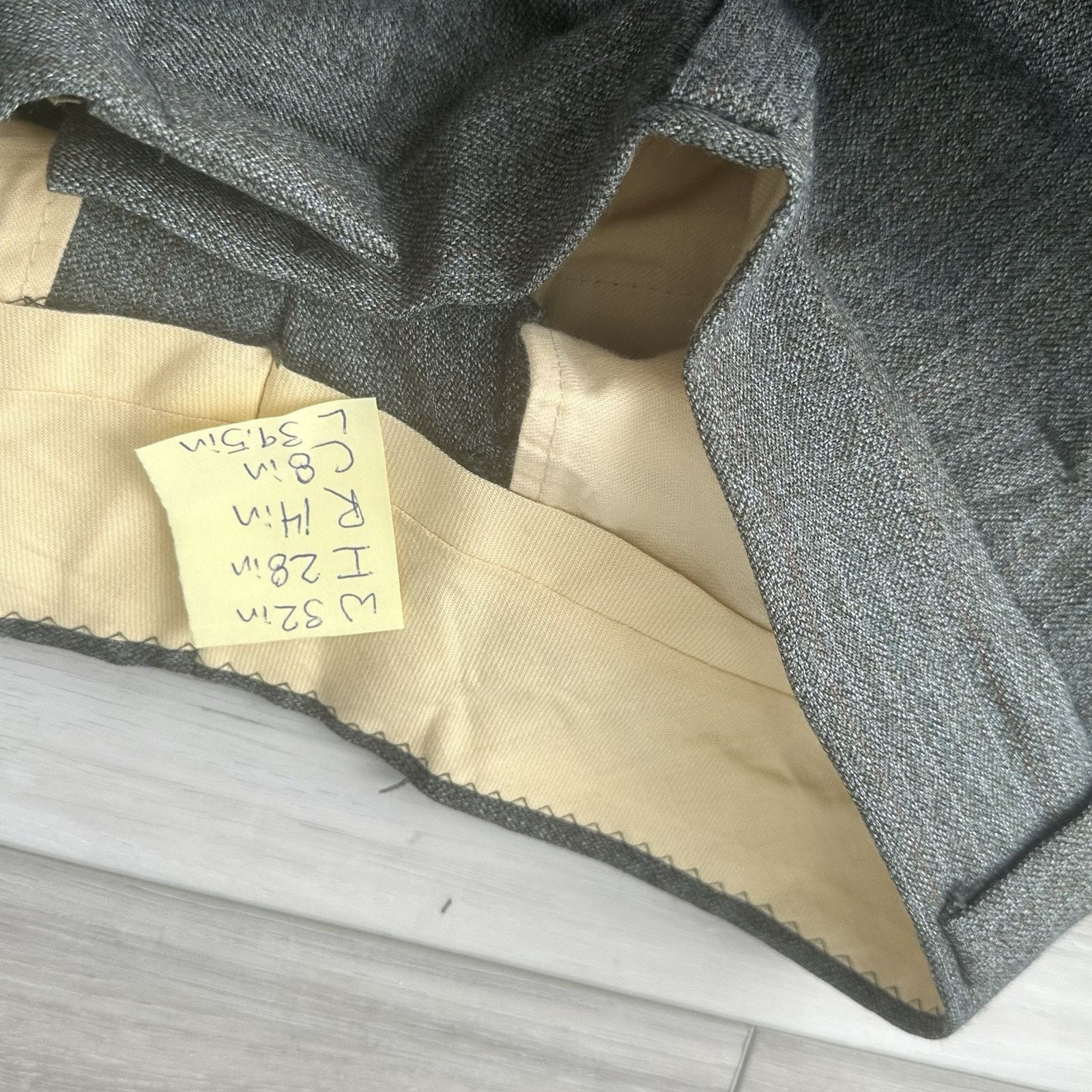 Towncraft VTG 1960s Penneys Towncraft Suit Mens 40R Jacket Coat 32x28 Size 40R - 22 Thumbnail