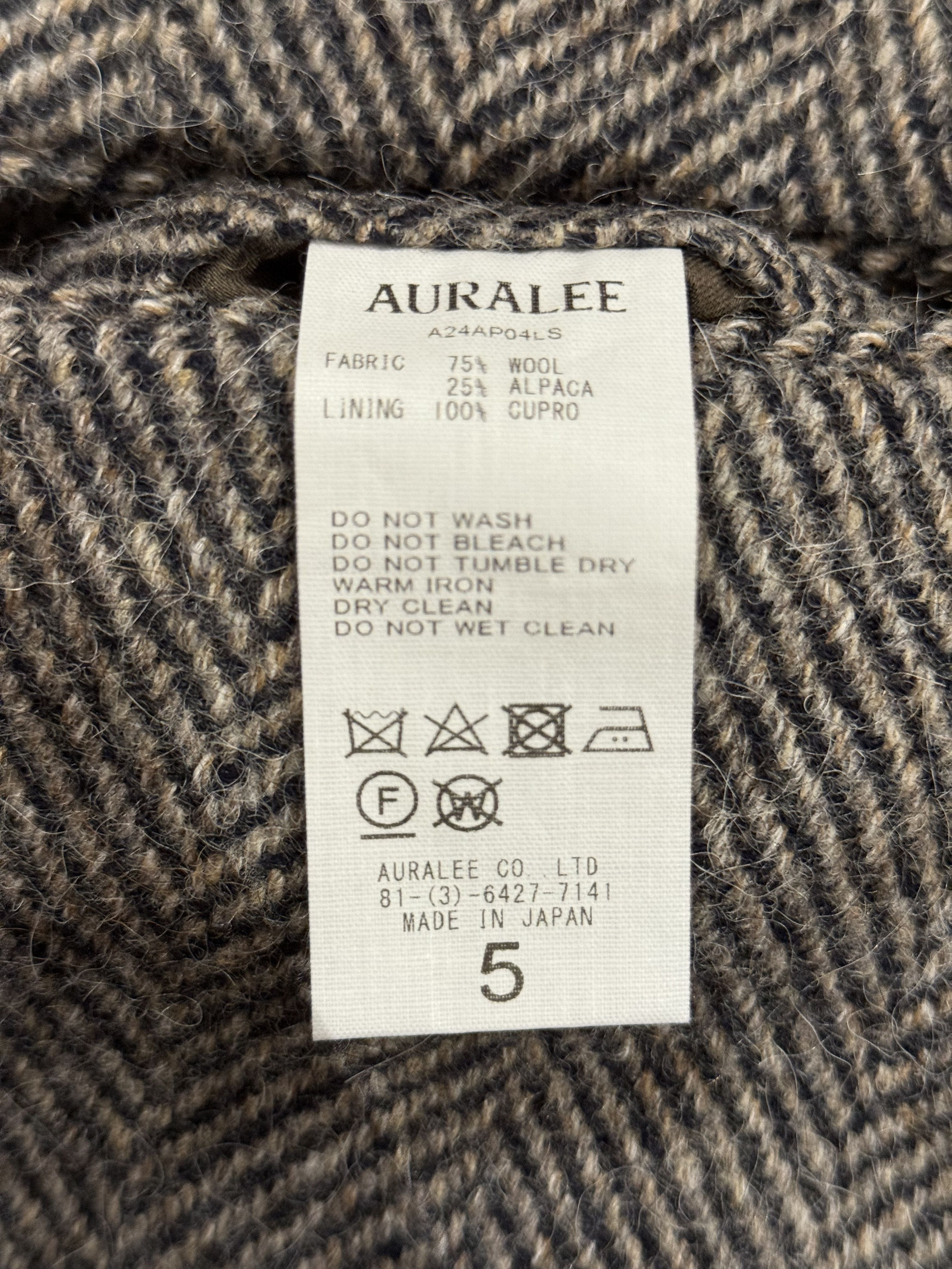 Auralee 💚 Auralee Alpaca Shetland Wool Tweed Slacks NEW Size US 34 / EU 50 - 21 Thumbnail