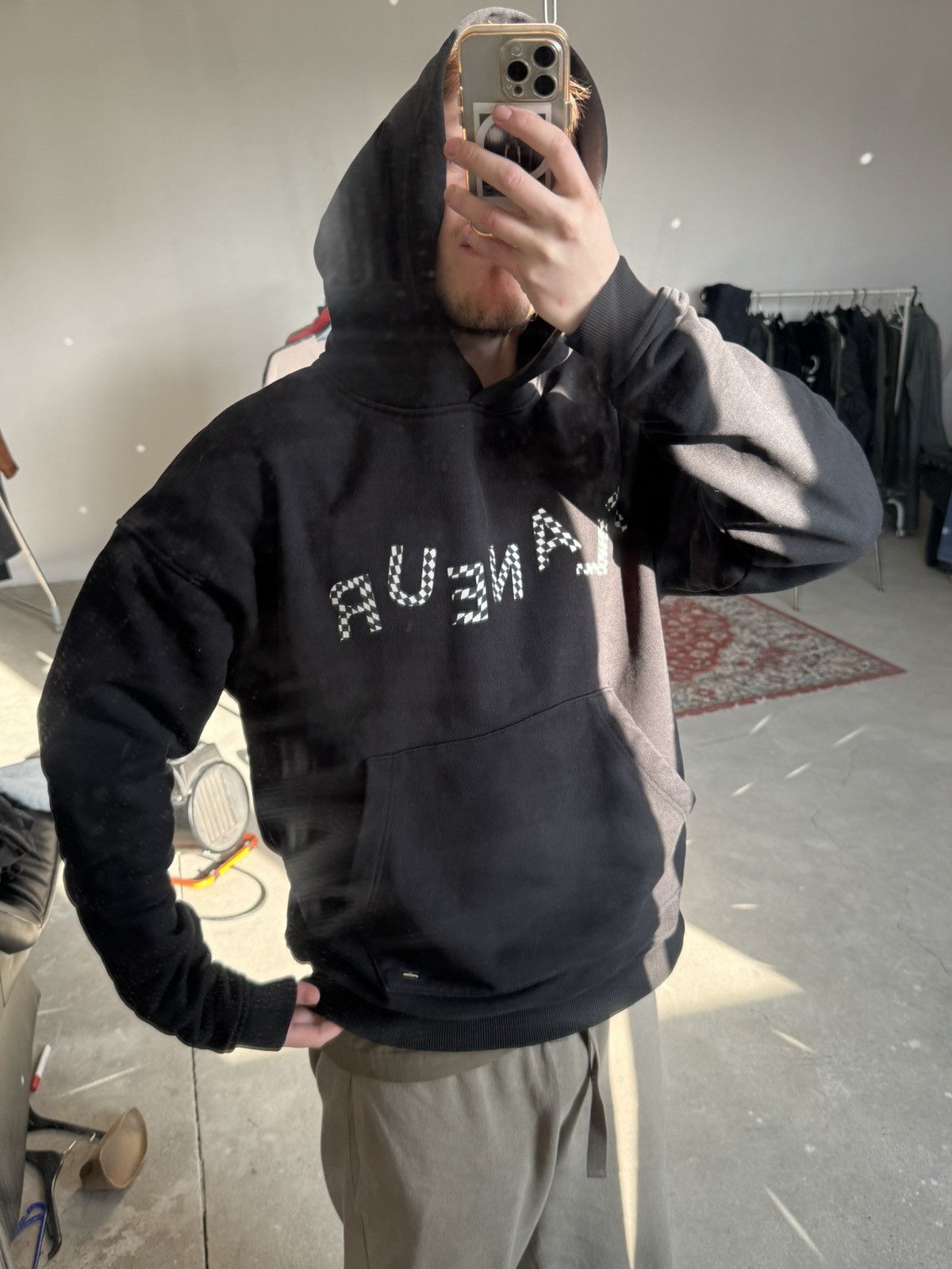 Other Designer Flanuer Homme Black Hoodie Size XL Size US L / EU 52-54 / 3 - 9 Thumbnail