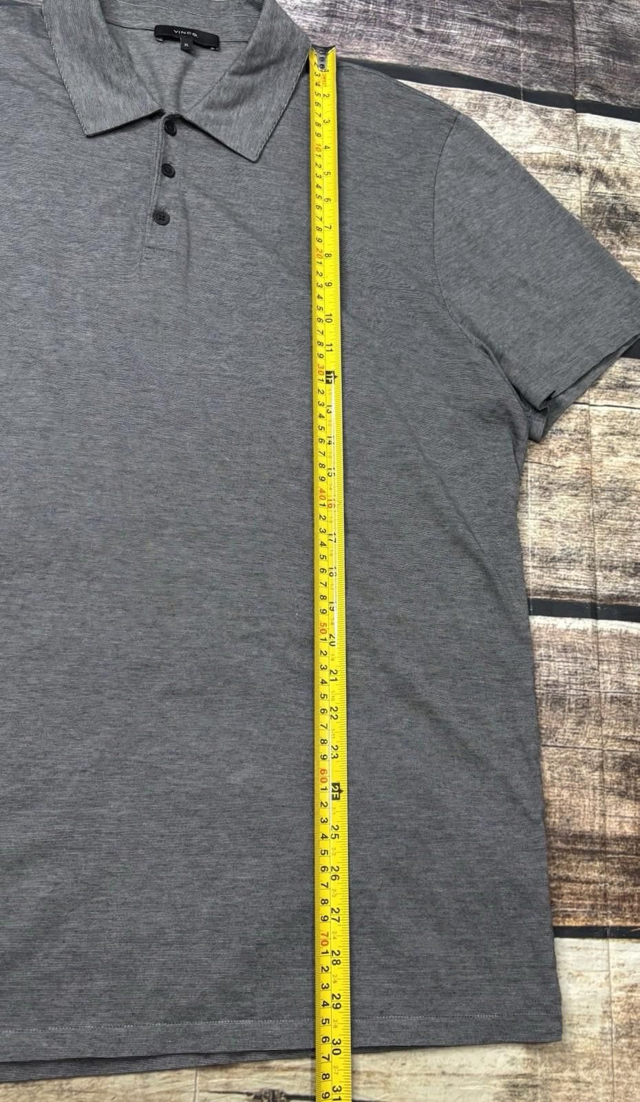 Vince Vince Polo Shirt Mens XL Pima Cotton Gray Short Sleeve Size US XL / EU 56 / 4 - 8 Thumbnail