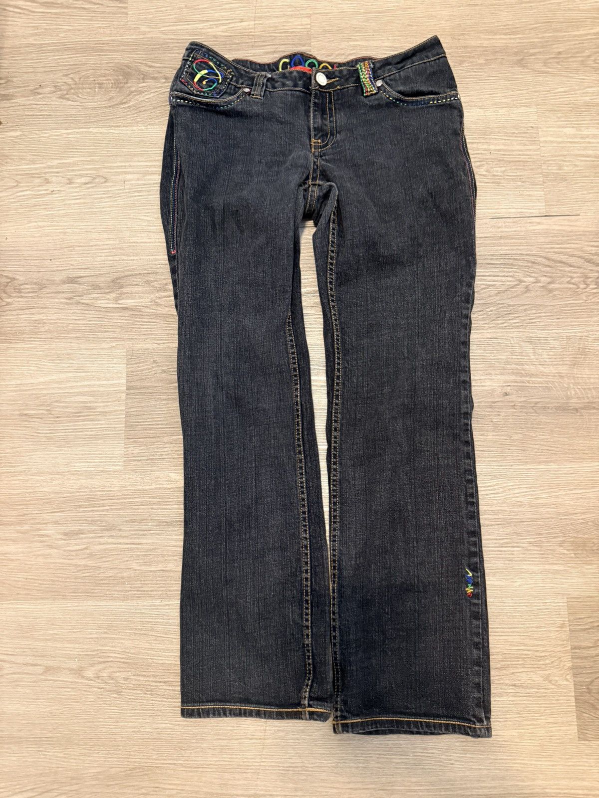 Coogi Y2K Coogi rainbow-stiched jeans Size 36" / US 14 / IT 50 - 2 Thumbnail
