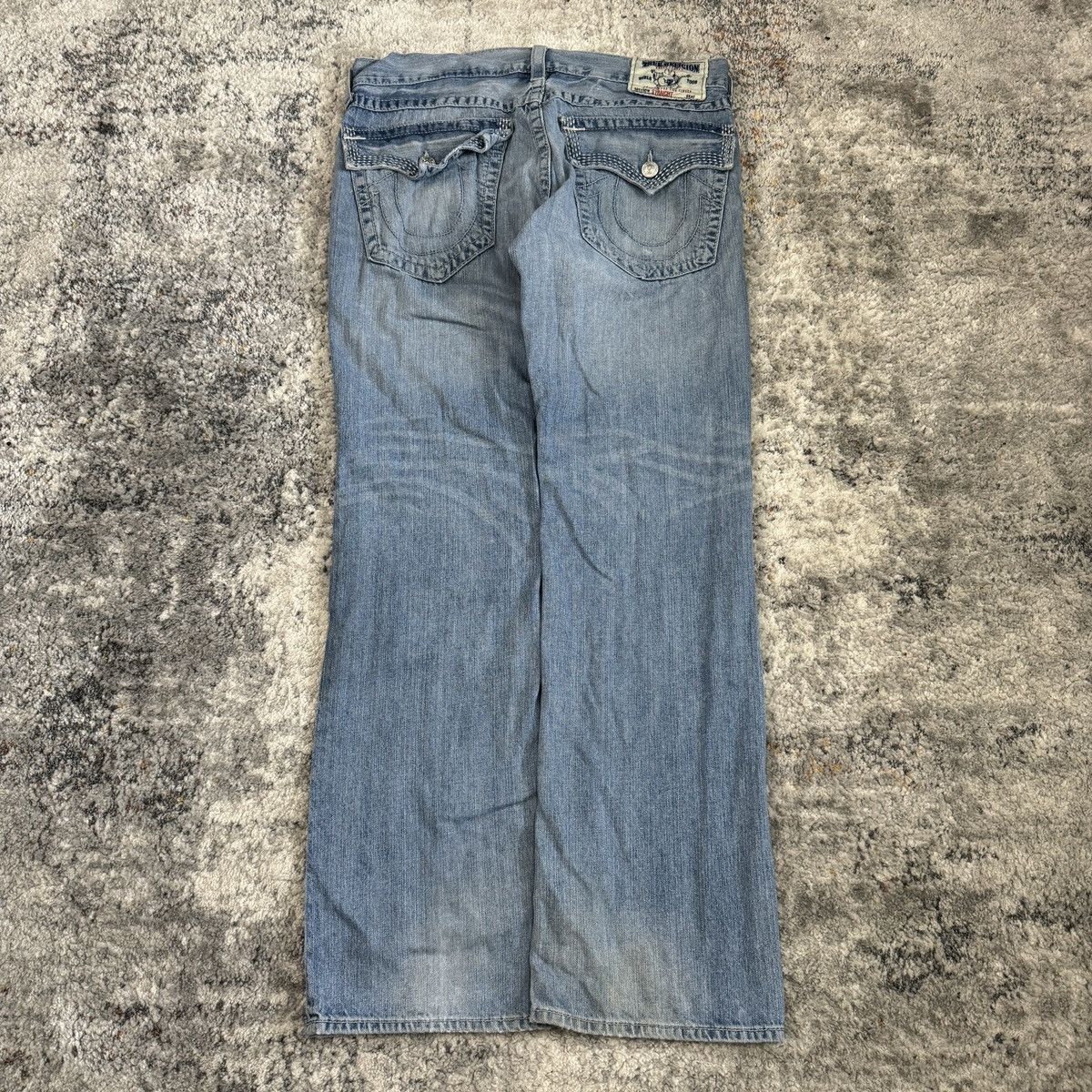 True Religion × Vintage Vintage y2k True Religion cemetery style baggy light wash Size US 34 / EU 50 - 1 Thumbnail