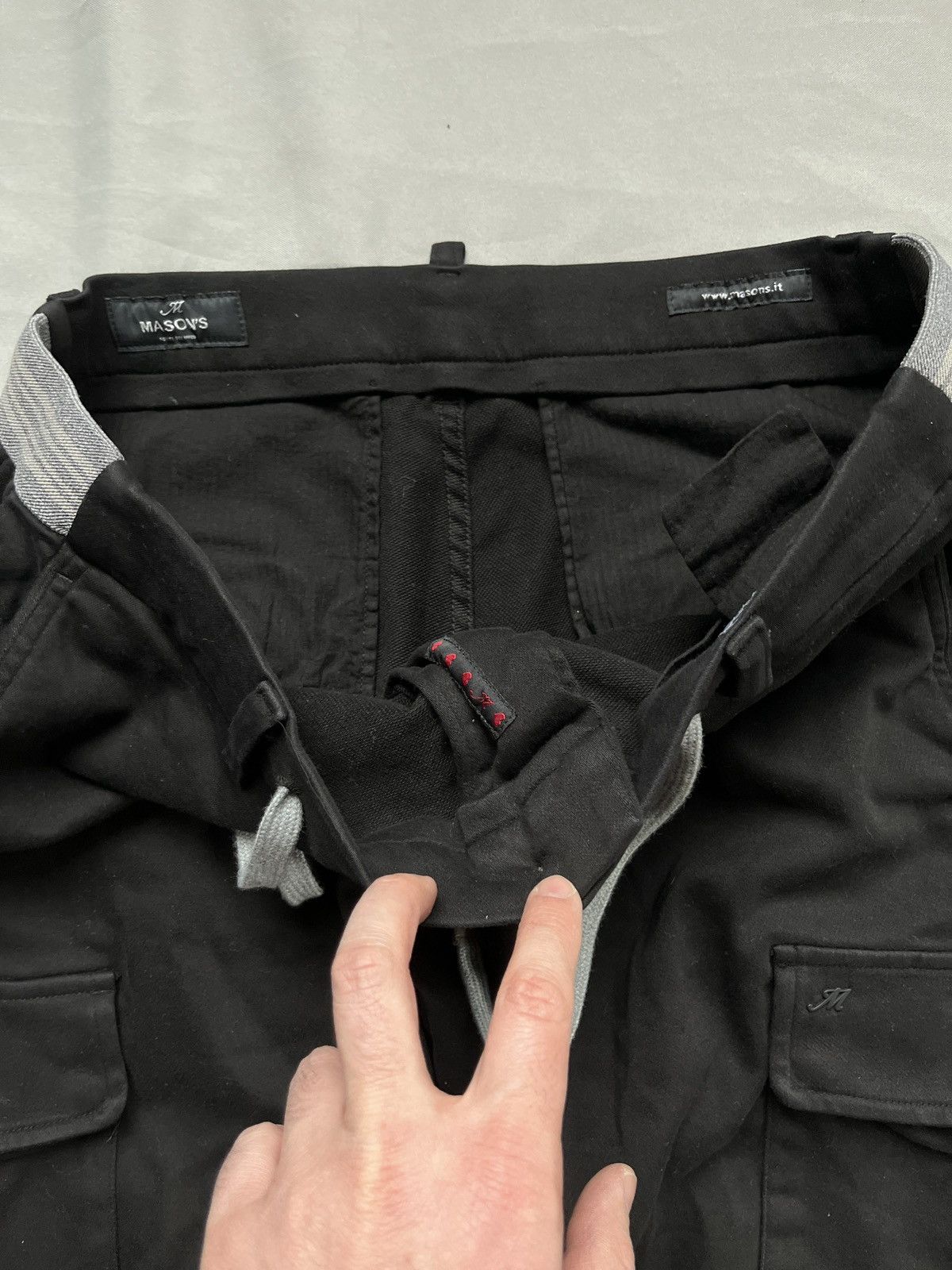 Mason's Mason's Chile Golf Cotton Jersey Carrot Cargo Black Pants Size US 34 / EU 50 - 11 Thumbnail